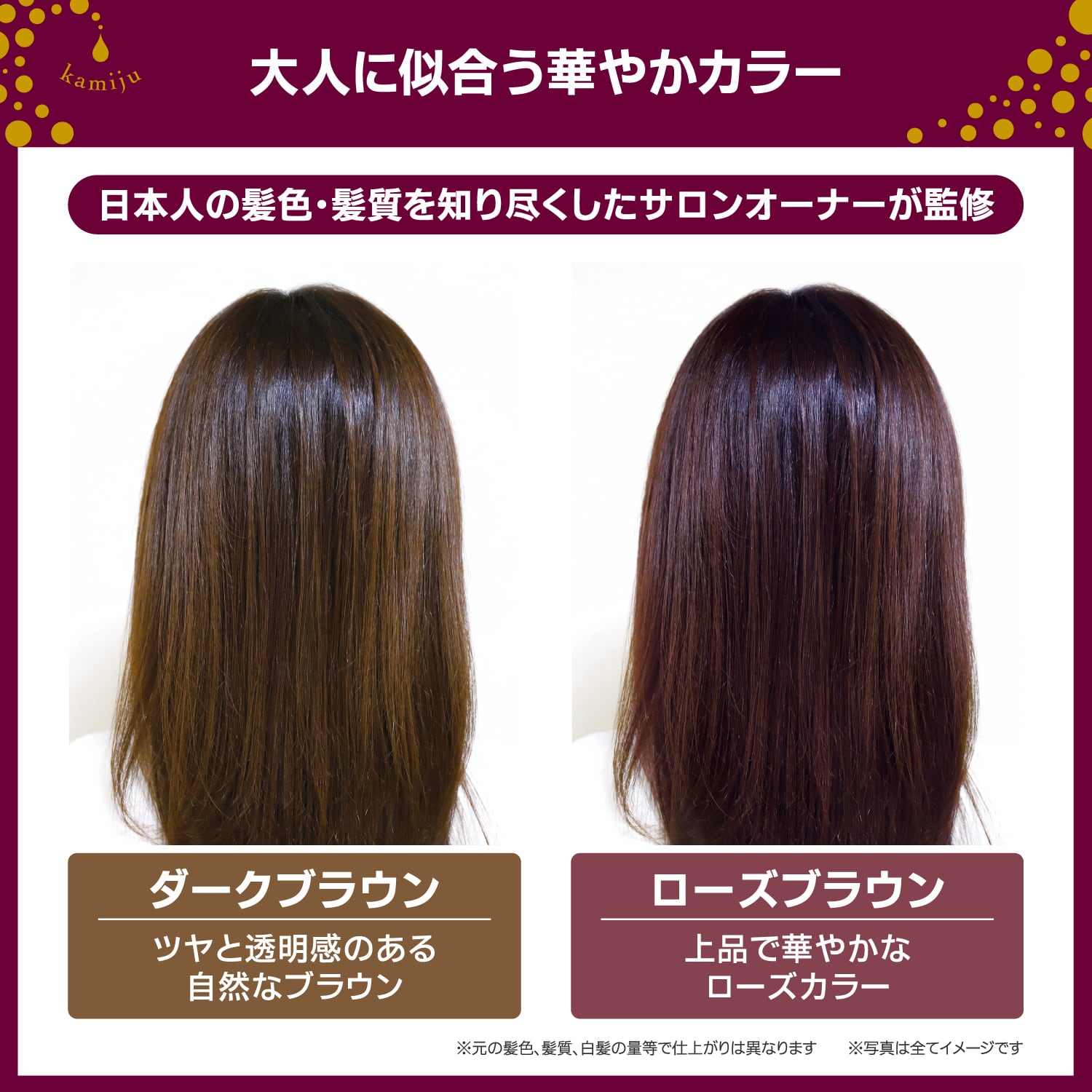カミージュ ヘアカラーソース ダークブラウン【ヘアカラー