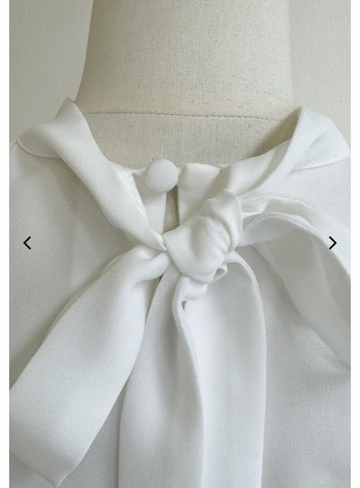 ☆大人気☆再販☆ 袖プリーツデザインジョーゼット2WAYブラウス