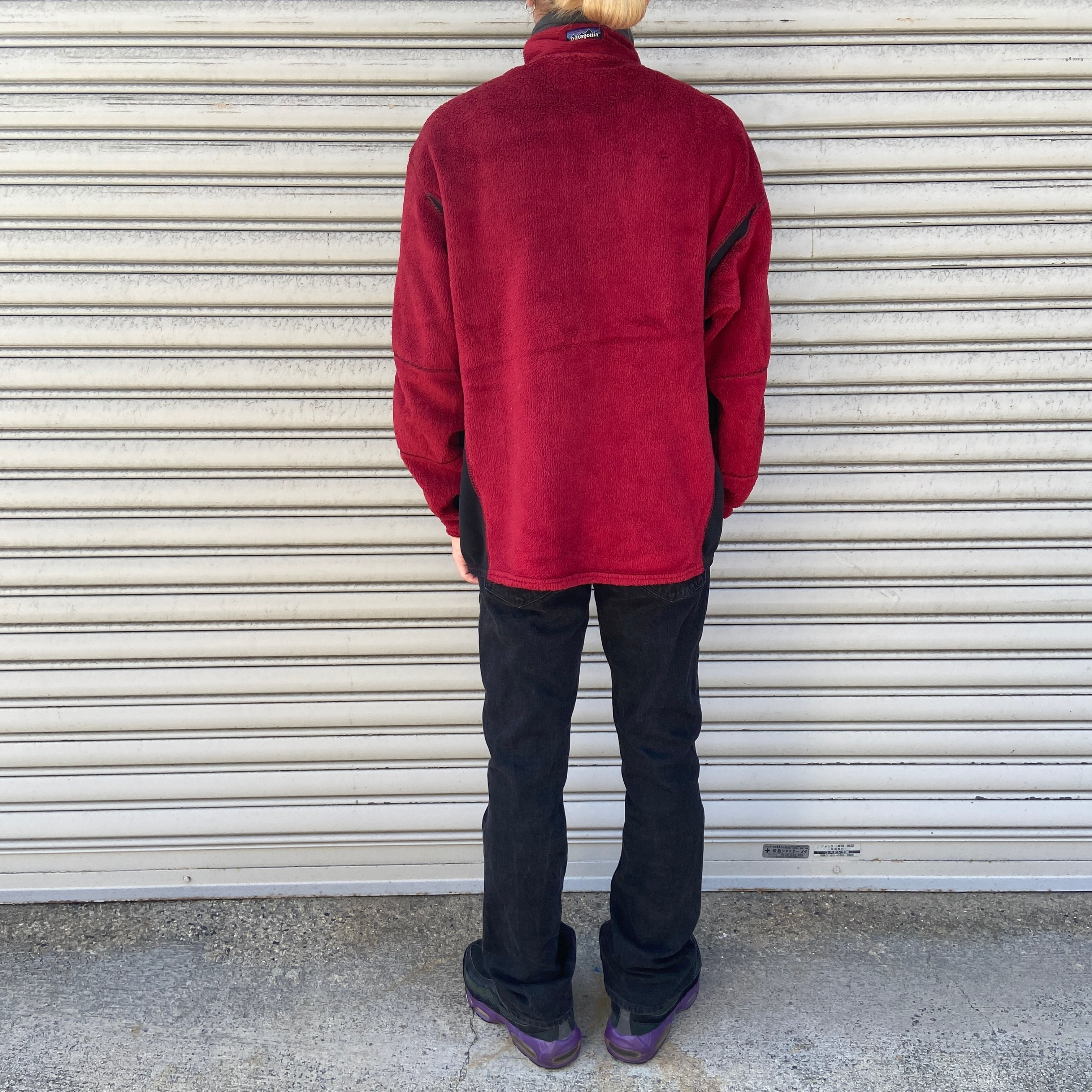 90s USA製patagonia R2レギュレーター ハーフジップフリース L | 古着