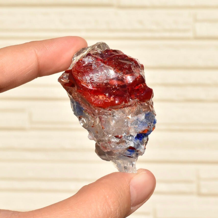 虹入り！シエラネバダ産 アンダラクリスタル原石 クリアマルチカラー