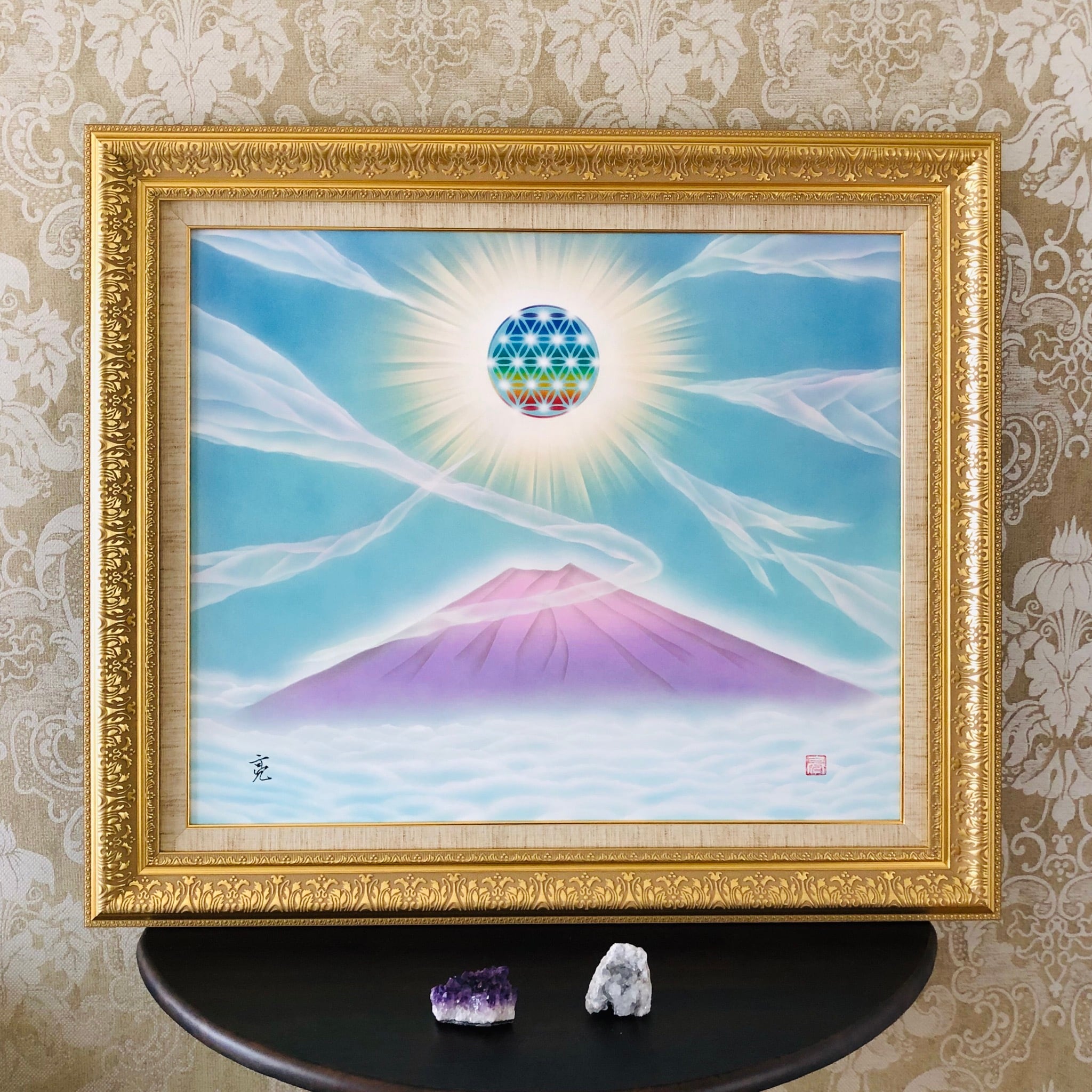 紫音 命懸けで描いている開運風水絵画 霊画 Amazon.co.jp: 窓の向こう