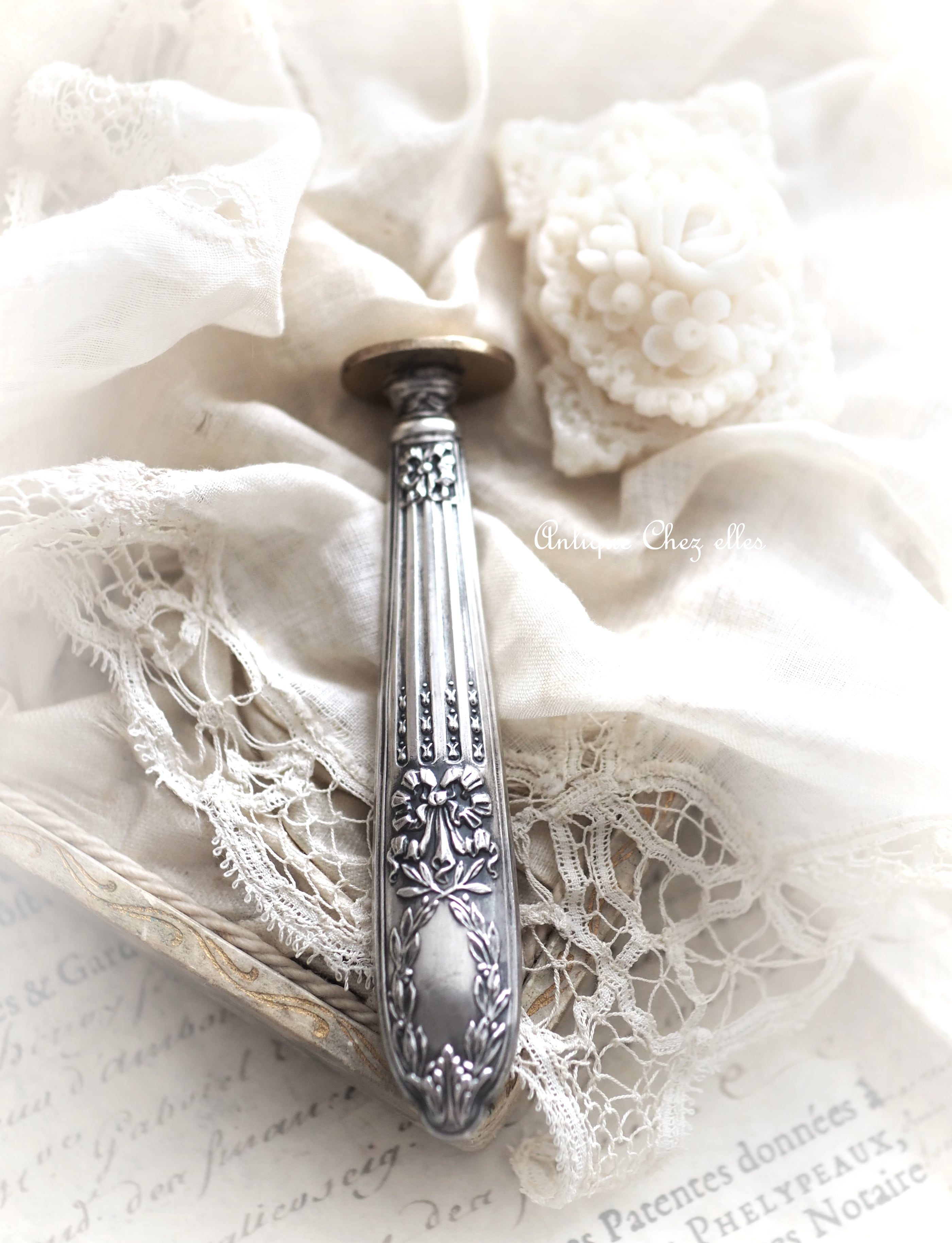 リボンモチーフのシーリングスタンプ | Antique Chez elles シェゼル