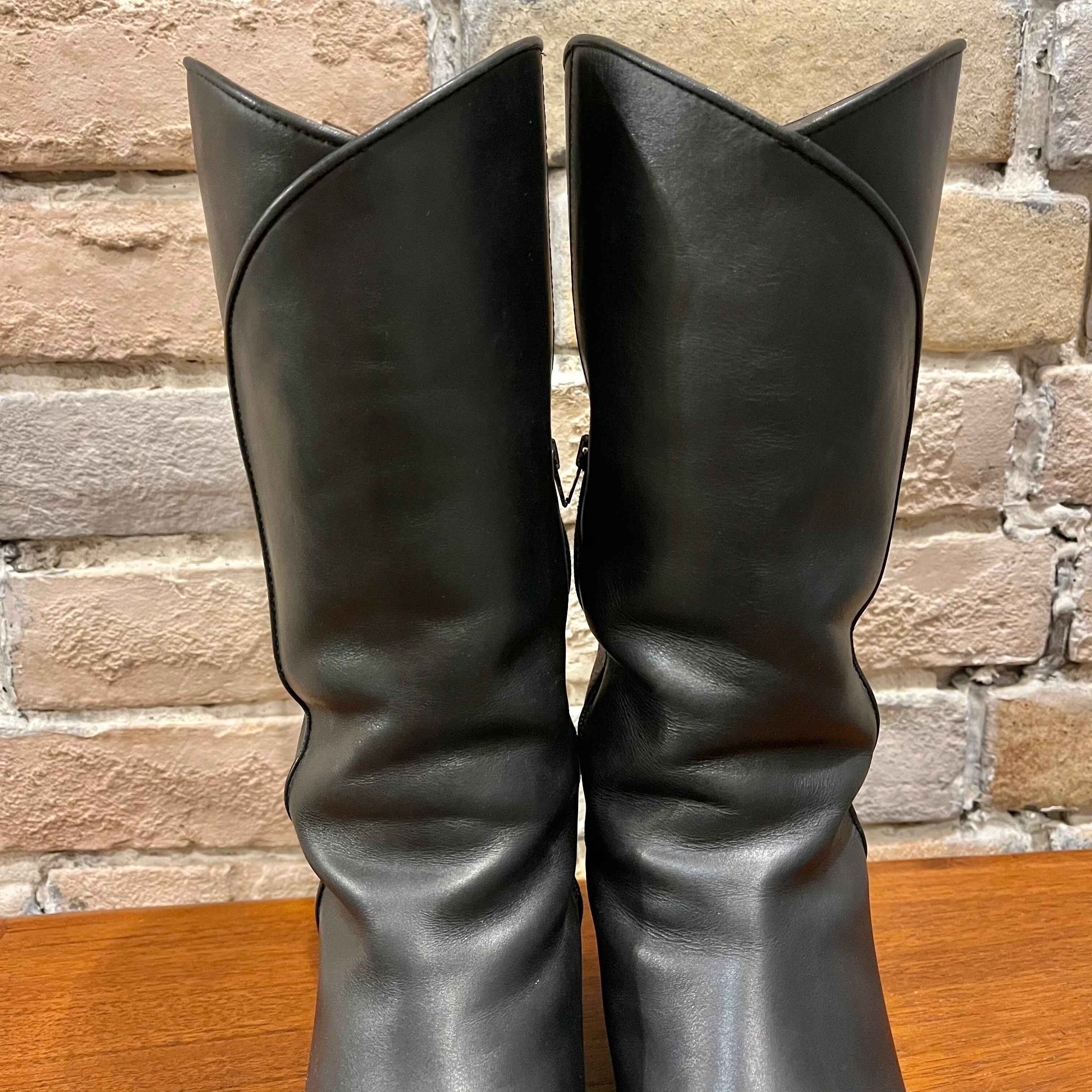 tanino crisci leather long boots size36 タニノクリスチー