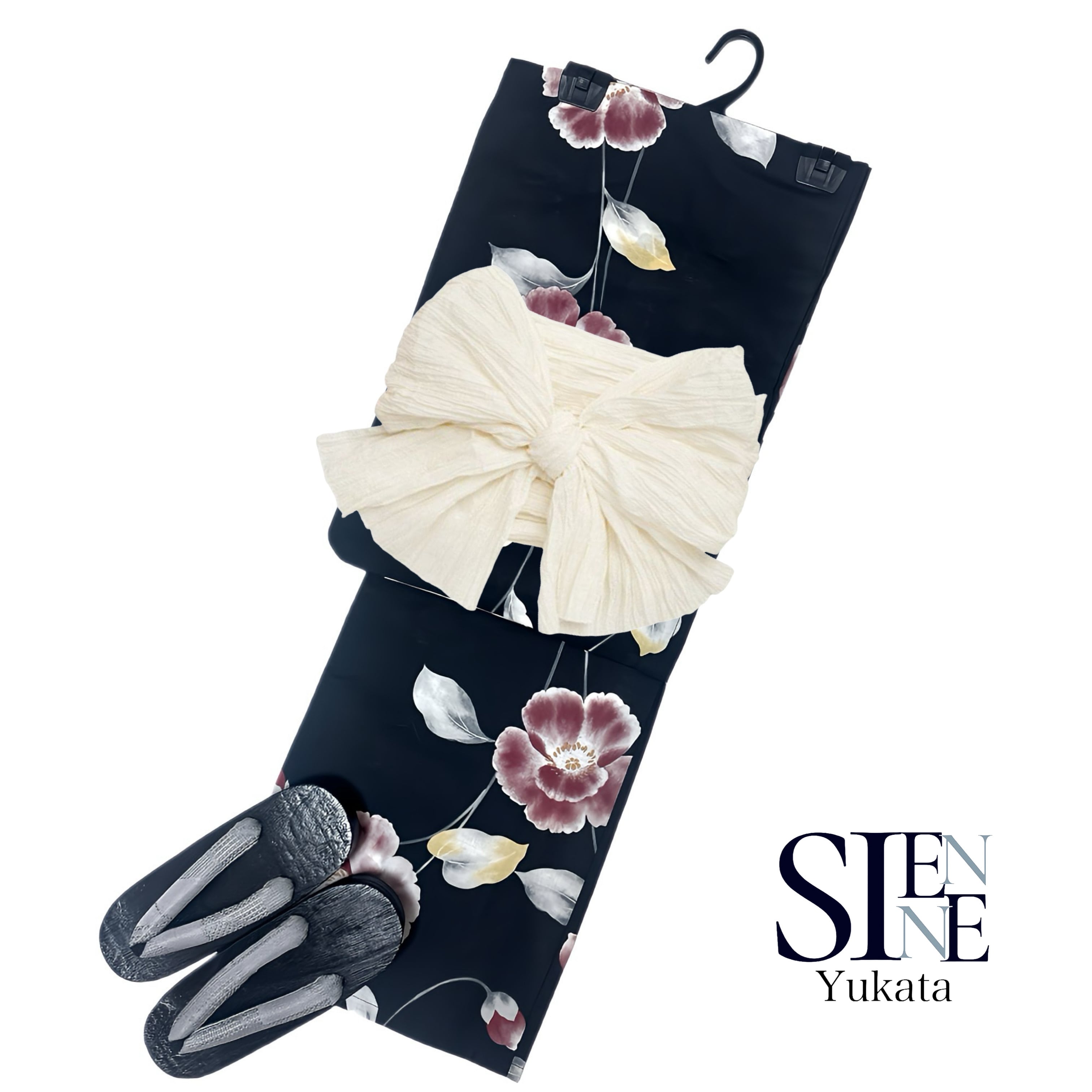 浴衣ジェンヌ 浴衣3点セット 二部式 セパレート浴衣 結び帯 作り帯