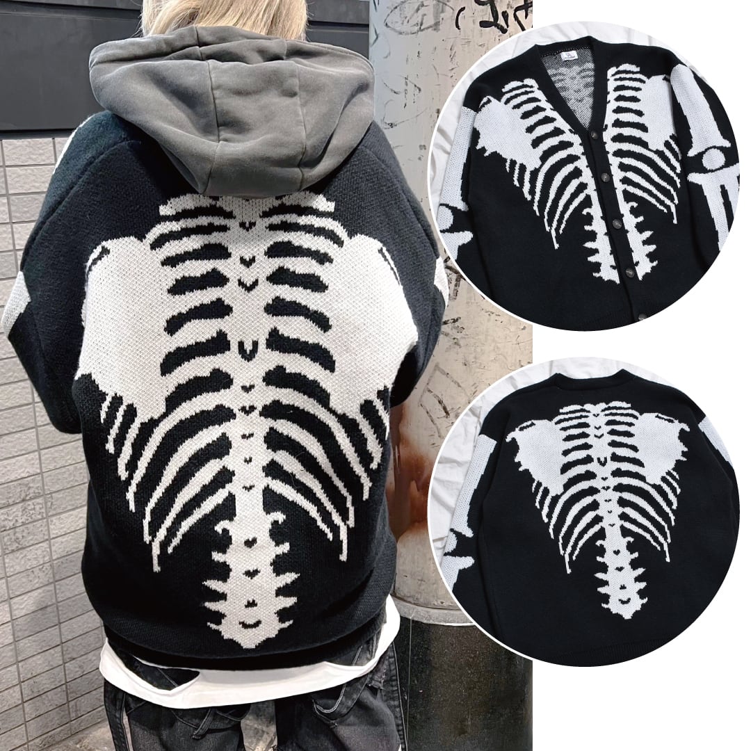 BONEニットカーディガン | VOLCAN&APHRODITE