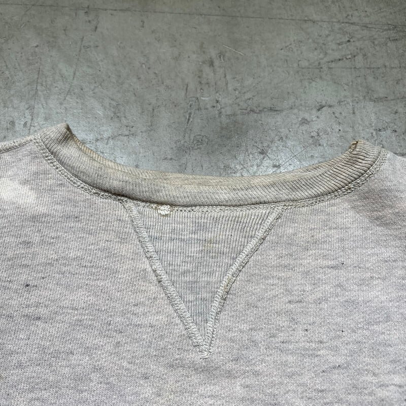 50's Unknown ヴィンテージスウェット 貼り付け両Vガゼット