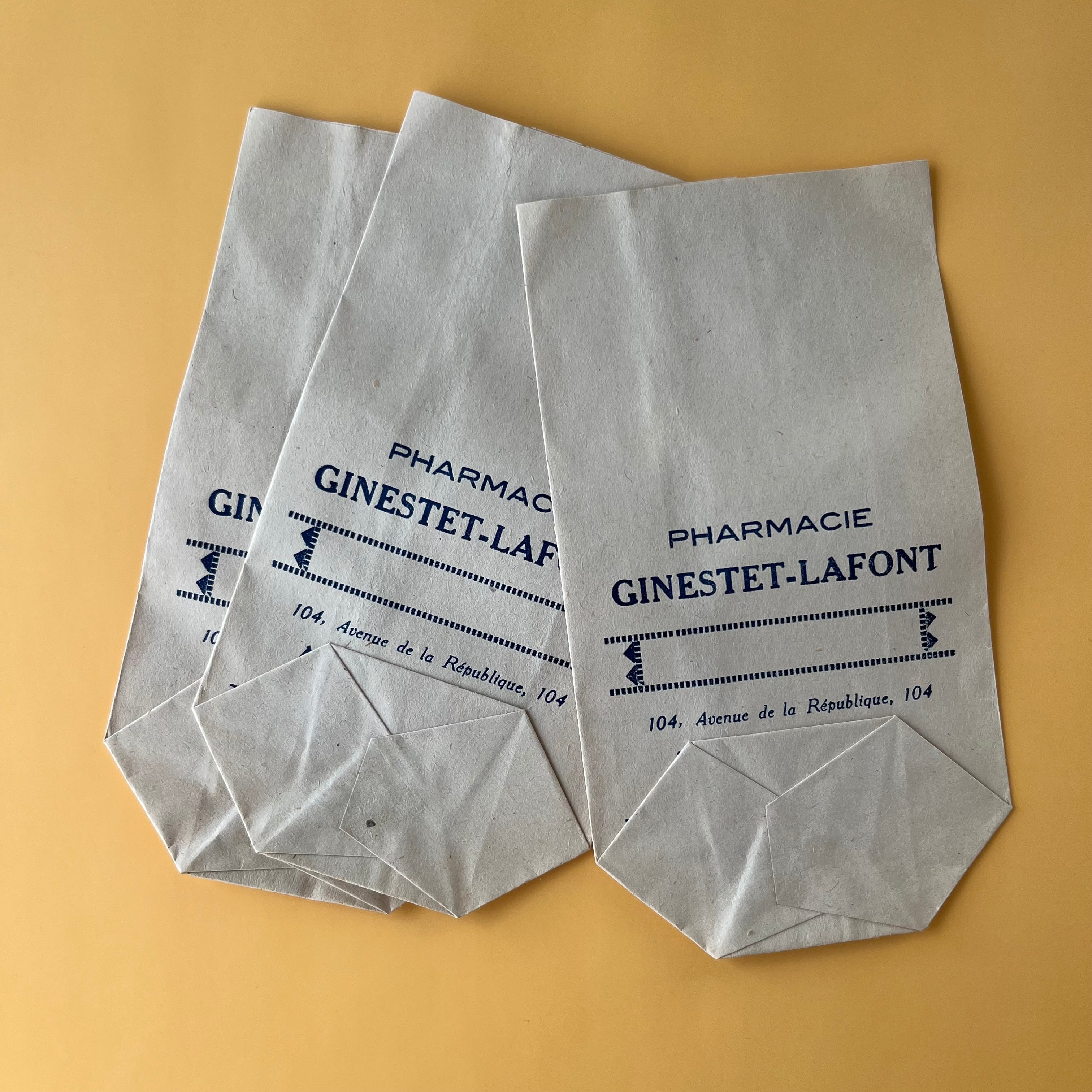 海外紙物 フランス アンティーク 薬品袋 50枚 大量 1名様 ラスト 海外