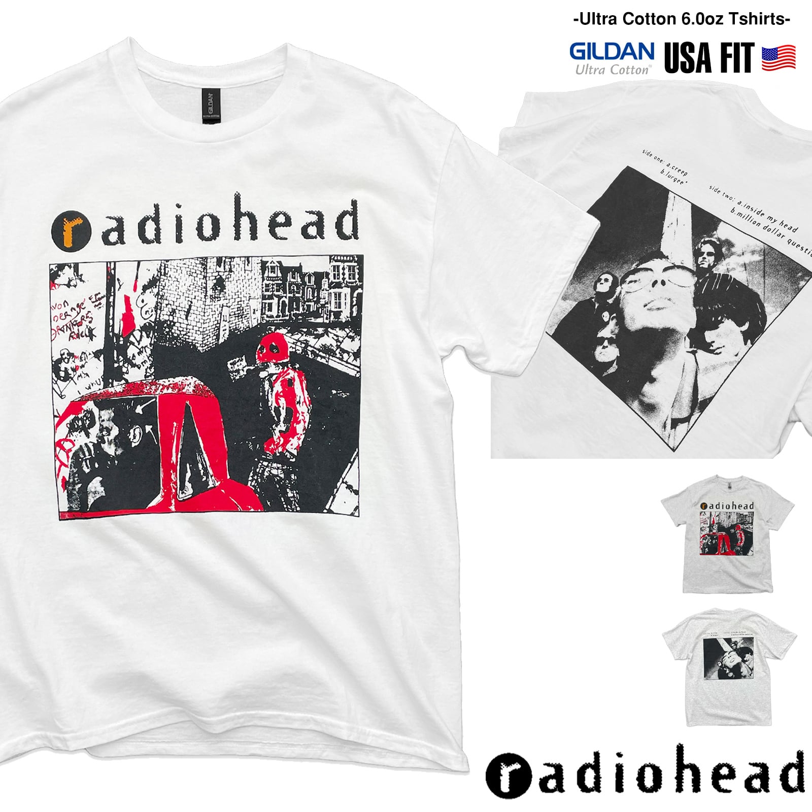 RADIOHEAD「creep(LP)」レディオヘッド クリープ 【GILDAN USA FIT】T