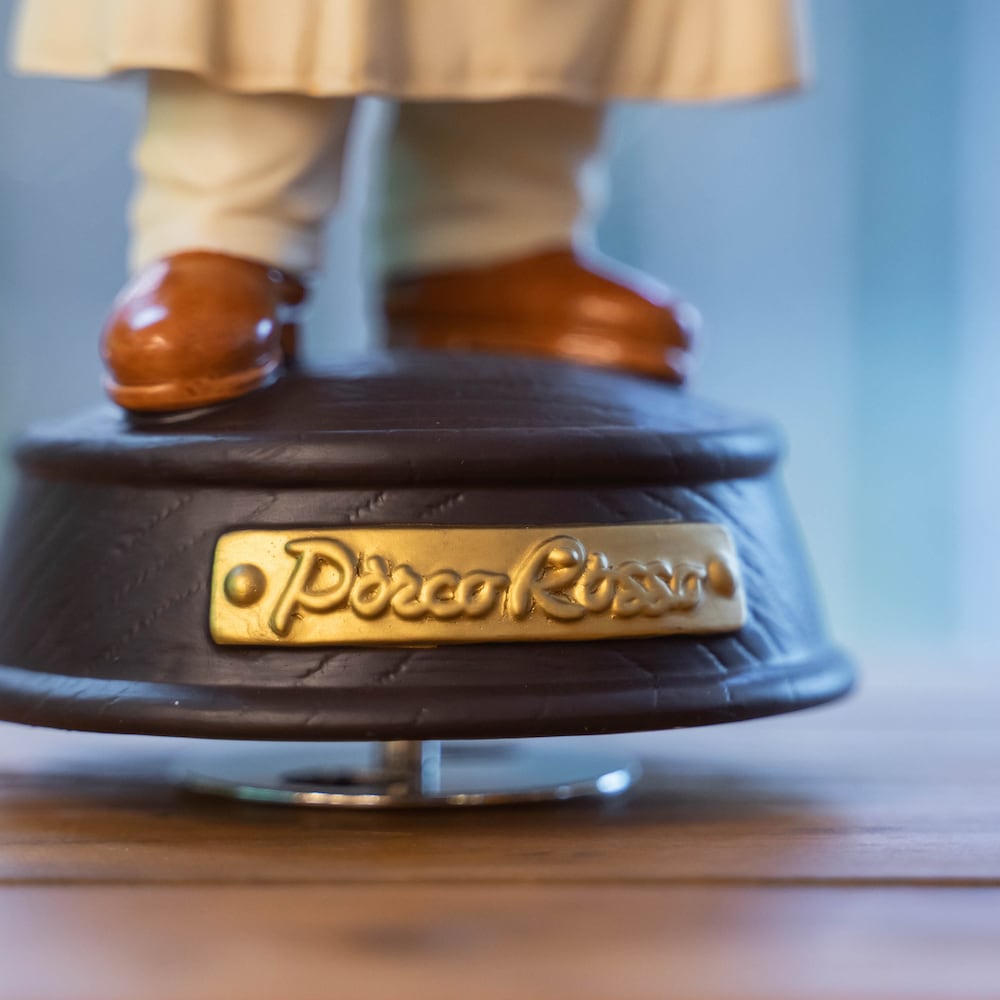 紅の豚 磁器オルゴール ポルコ/トレンチコート（4971） | すすのこ商店