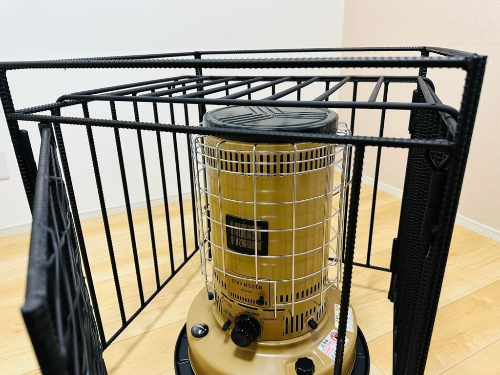 トヨトミ KS-67H対応 ストーブガード 工房金魚アイアンシリーズ 菱形