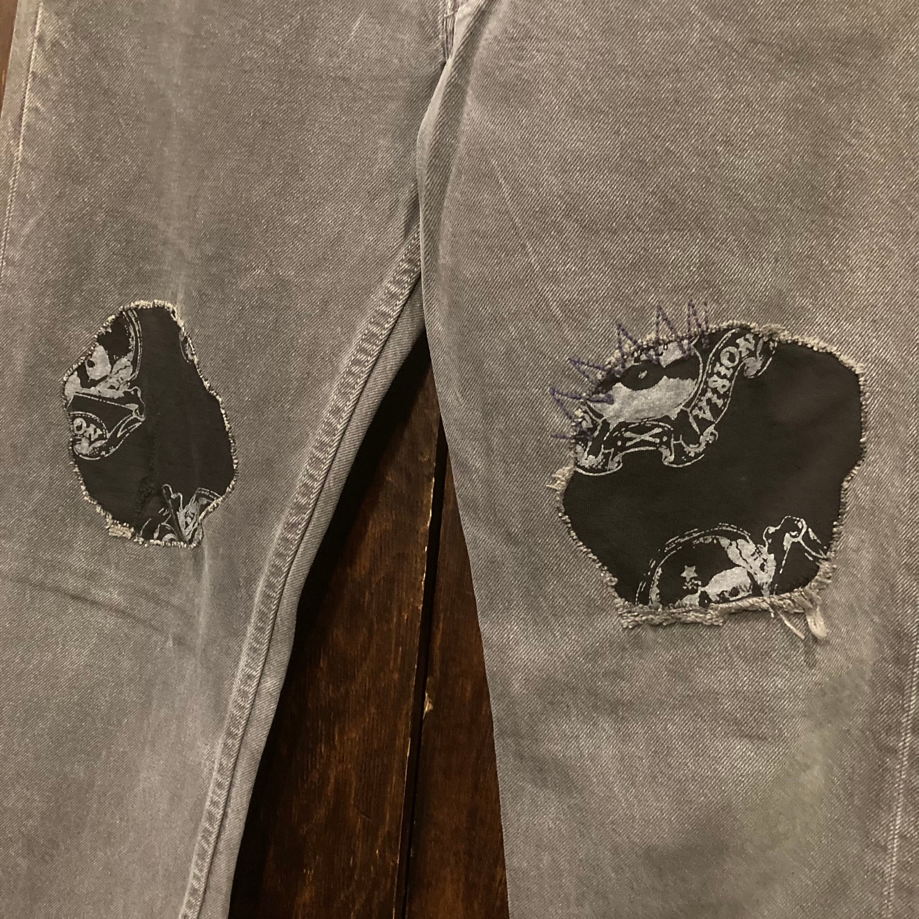 リーバイス 501 アメリカ製 90s 後染めグレー デニム ジーンズ