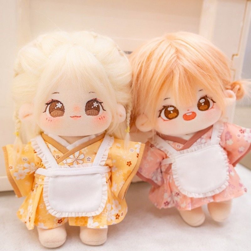 服+本体セット 無属性 ぬいぐるみ 20cm 着せ替えぬいぐるみ 女の子着物