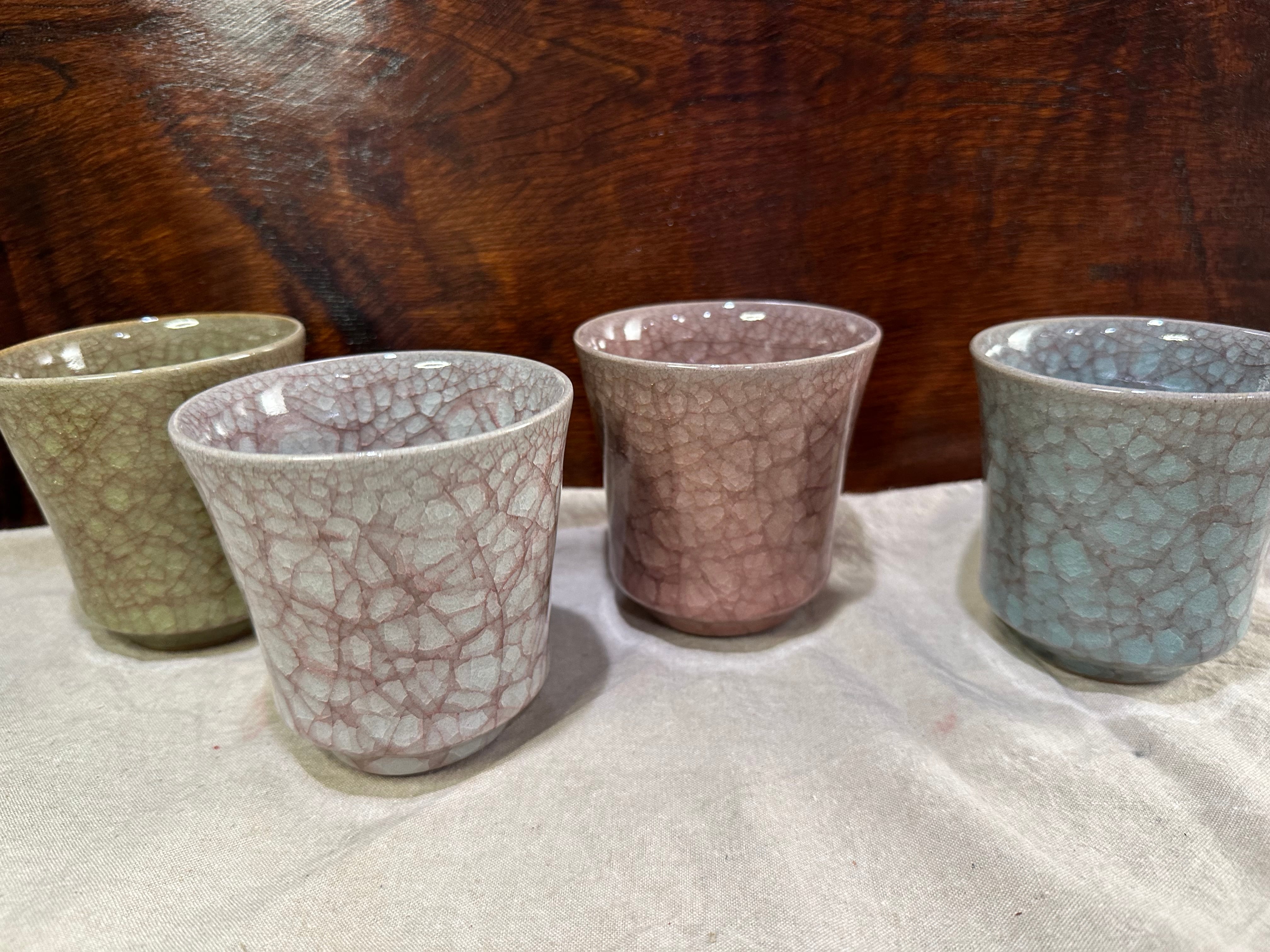 氷烈貫入 湯呑／上野猛 | GinzaMON 銀座器ギャラリー門