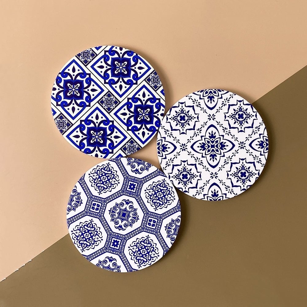 マジョリカタイル柄コースターセット | 台湾雑貨商店