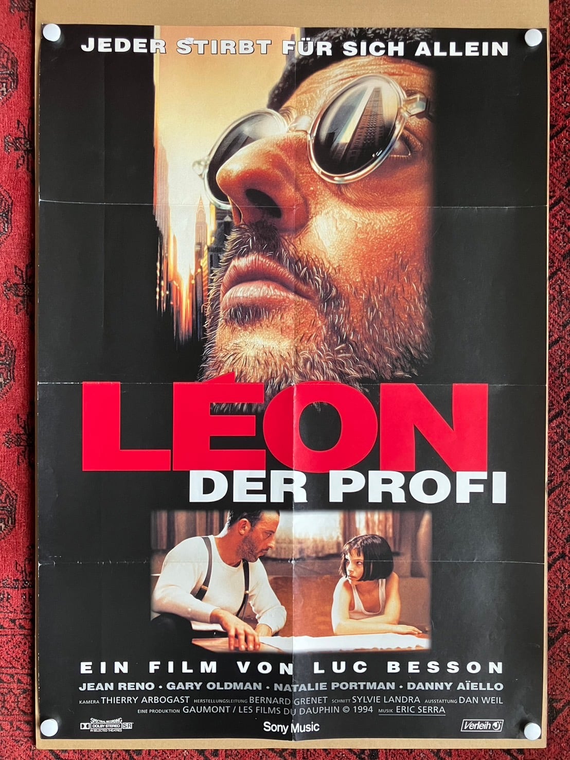 1994「Léon」ドイツ版映画ポスター A1 Size | woodmarquee