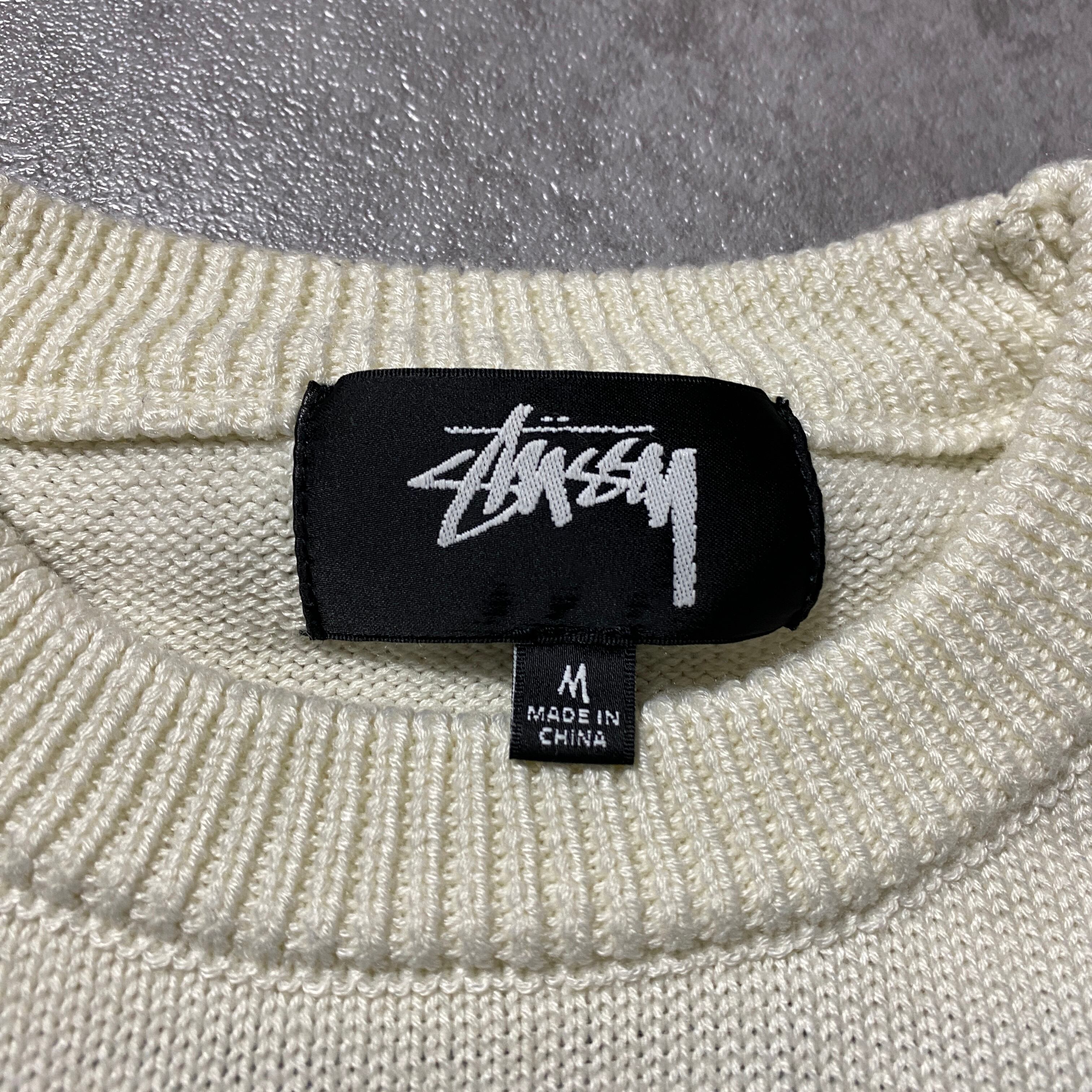 stussy Care Label Sweater ステューシー ケアラベルセーター クリーム