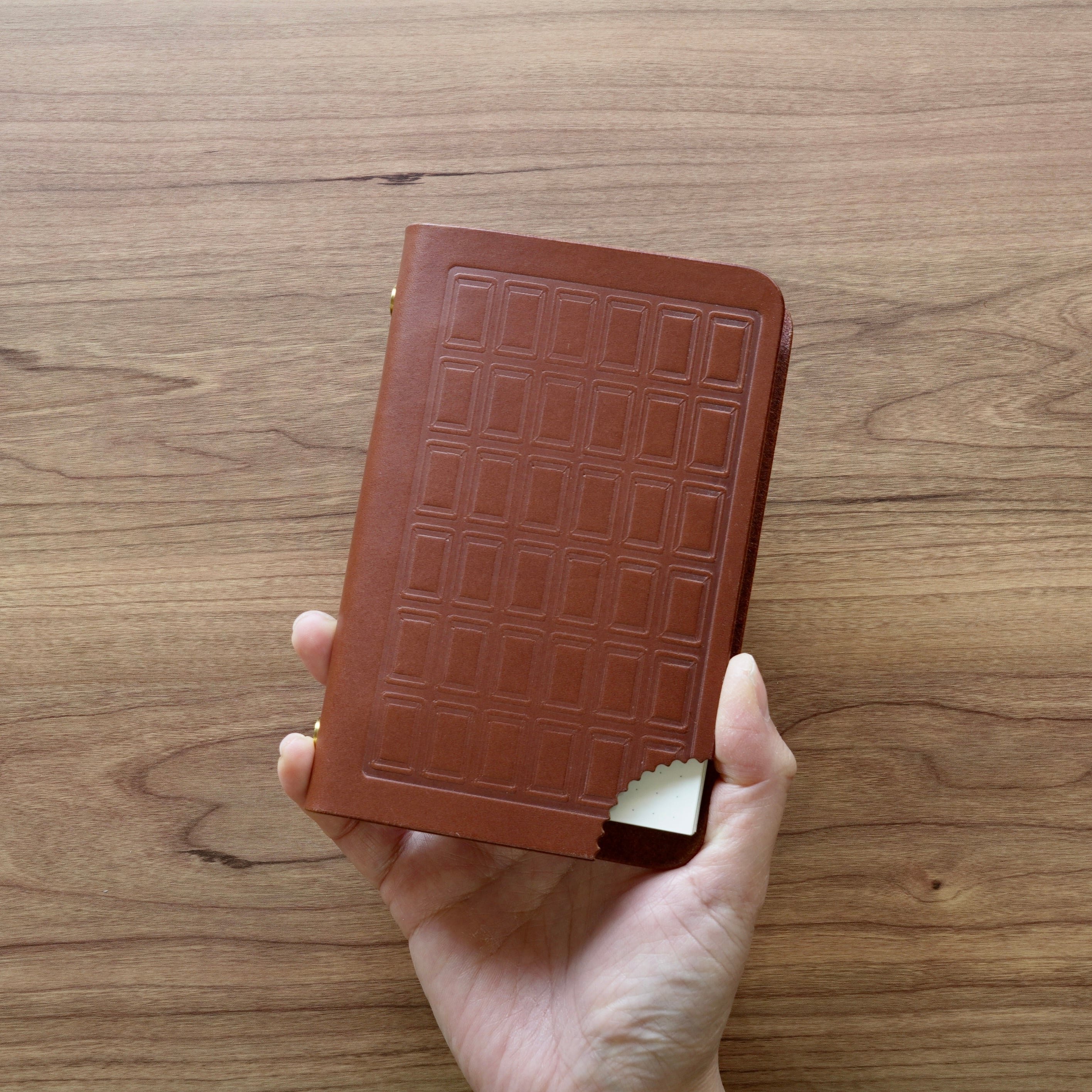 かじられちゃったチョコ×M6システム手帳カバー(ミニ6穴リング) | Pay ID