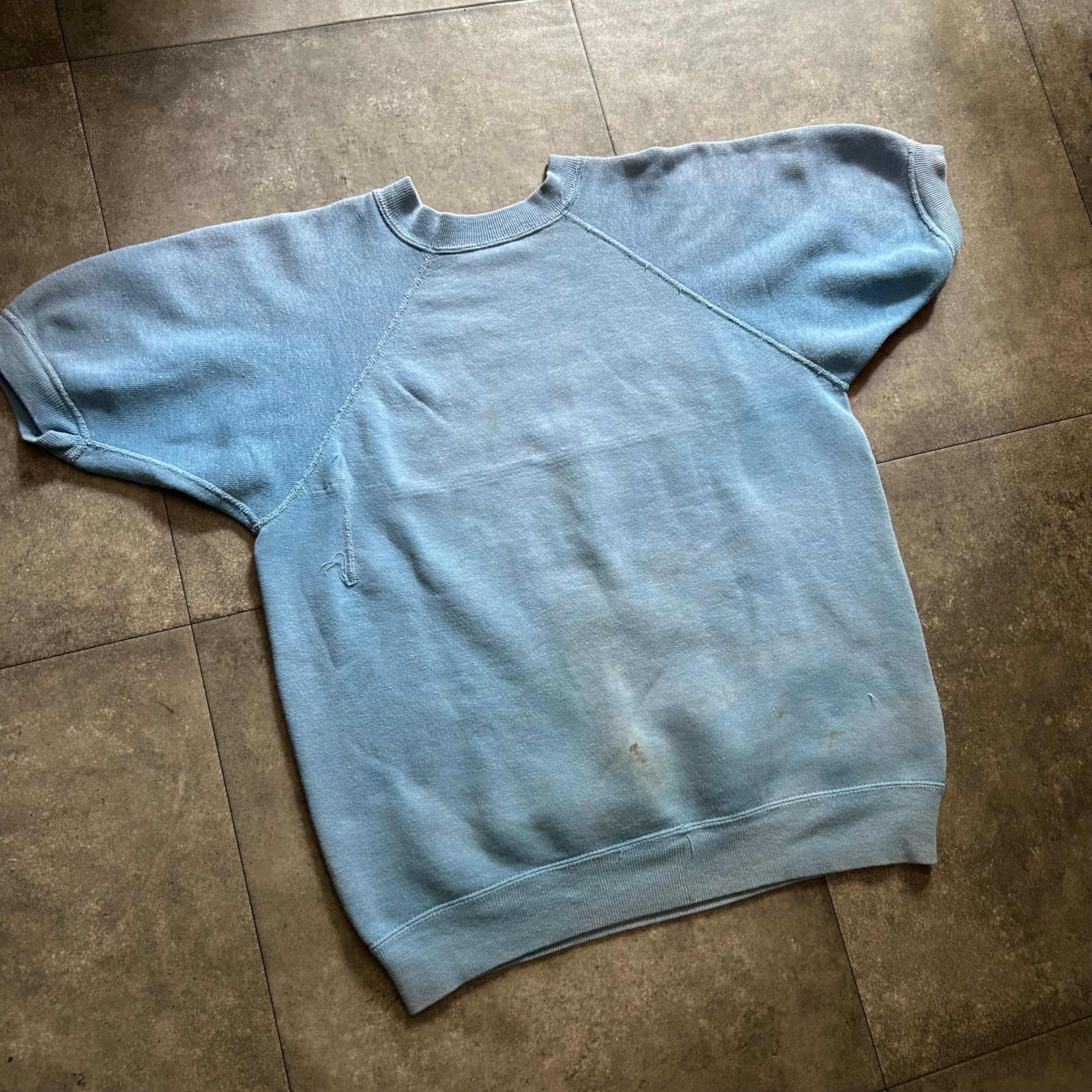 60s ヴィンテージ半袖スウェット USA製 水色 | 東京準備室