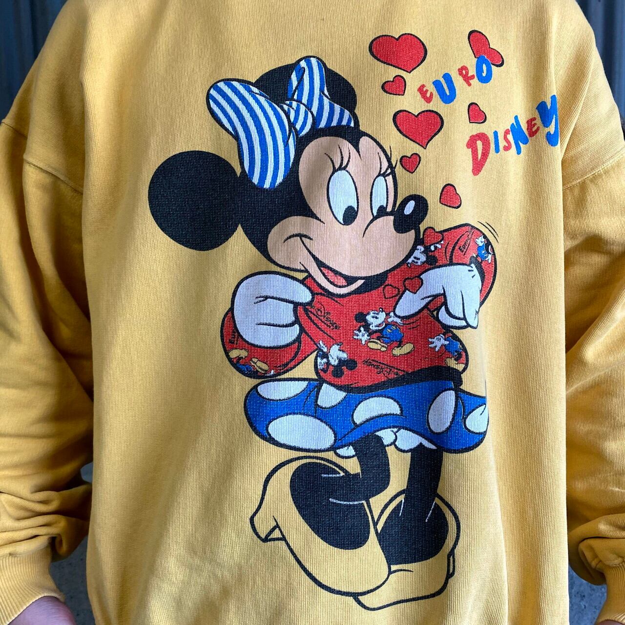 80年代 ユーロ ディズニー ミニーマウス プリントスウェット