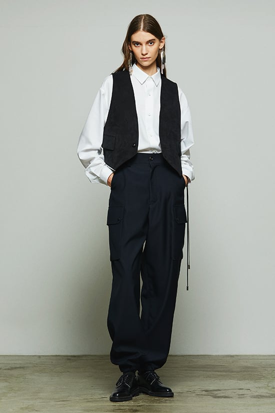 THE RERACS / バックVネックベスト (black) | LA VILLA ROUGE