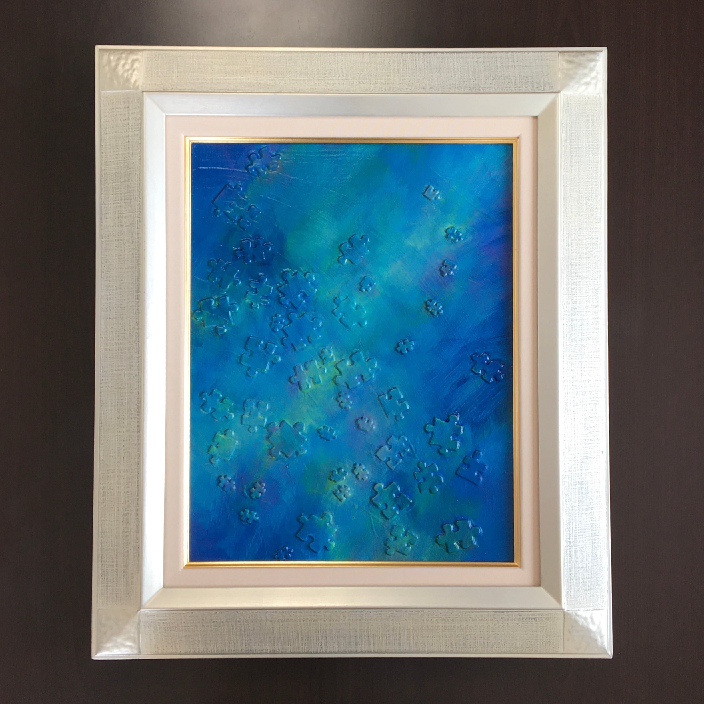 五月の空に想うF100油彩画