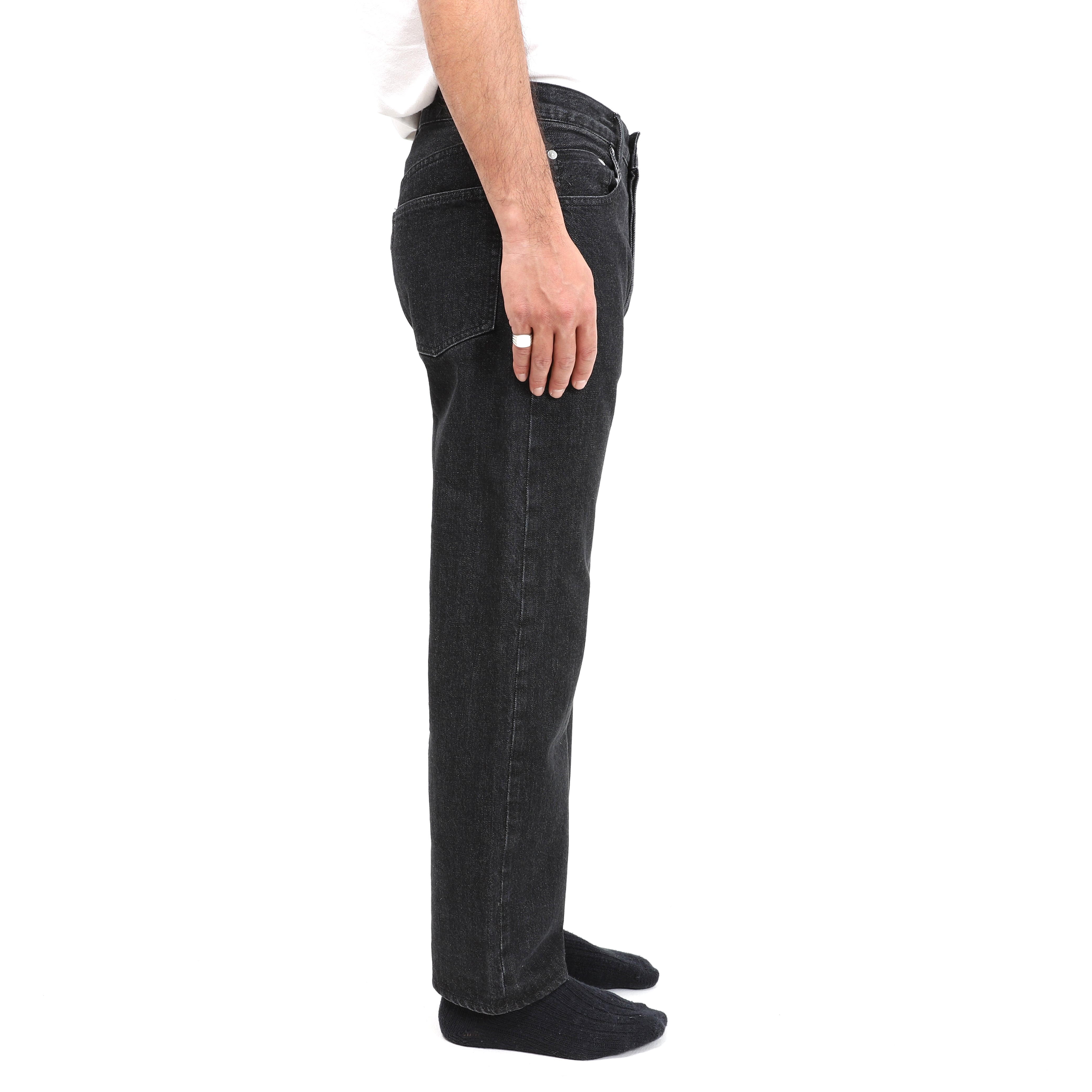 Japan Black Washed Denim Pants | OVY