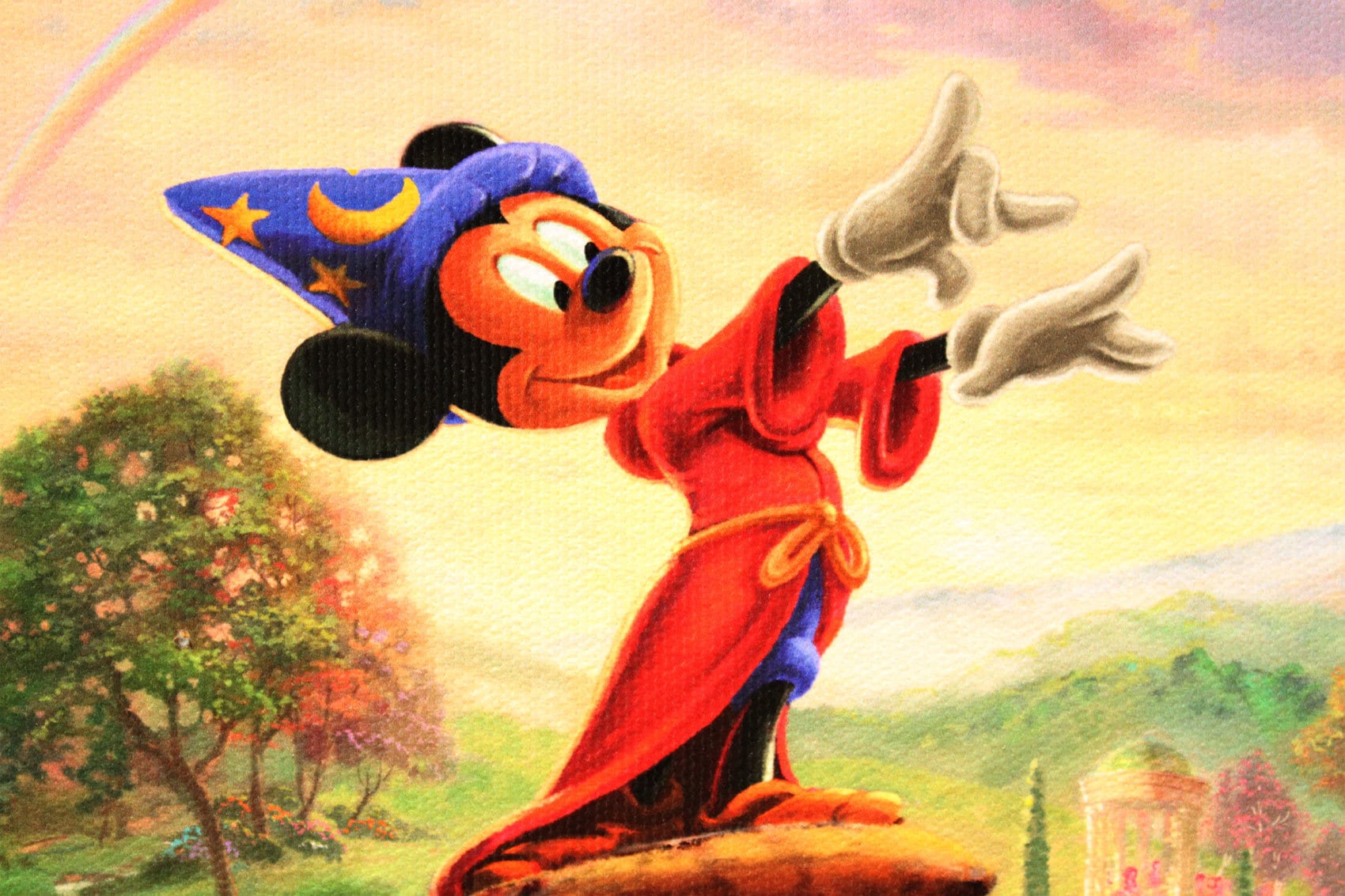 ディズニー「ミッキーマウス ファンタジア」作品証明書 展示用フック付