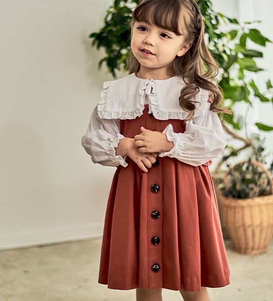 80size限定】ジャンパースカート×赤ずきんケープ 2点SET | Coquette