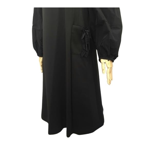 スーパービューティー ワンピース ダンボールニット タフタ バルーン袖