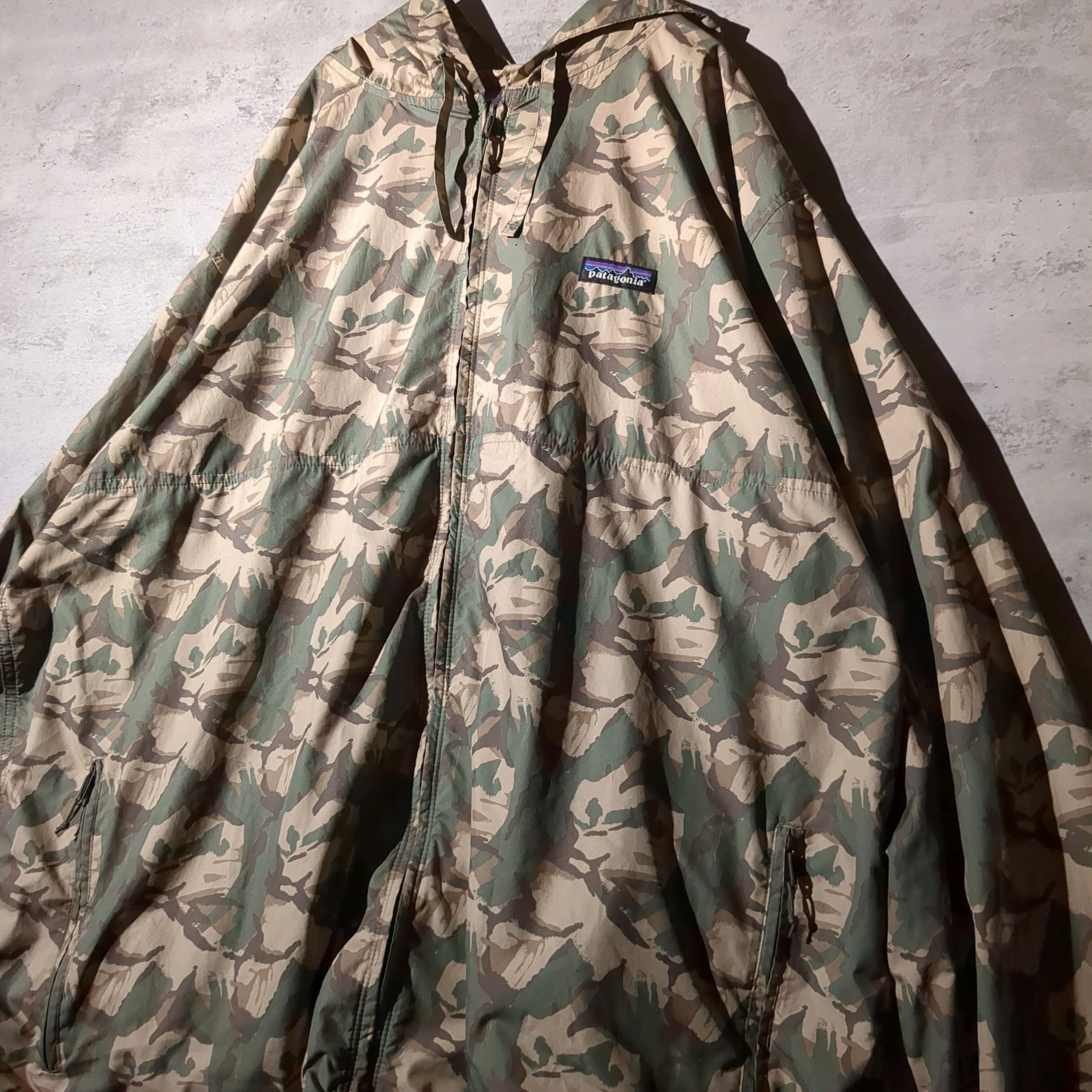 patagonia】迷彩柄 カモ柄 ナイロンジャケット オーバーサイズ
