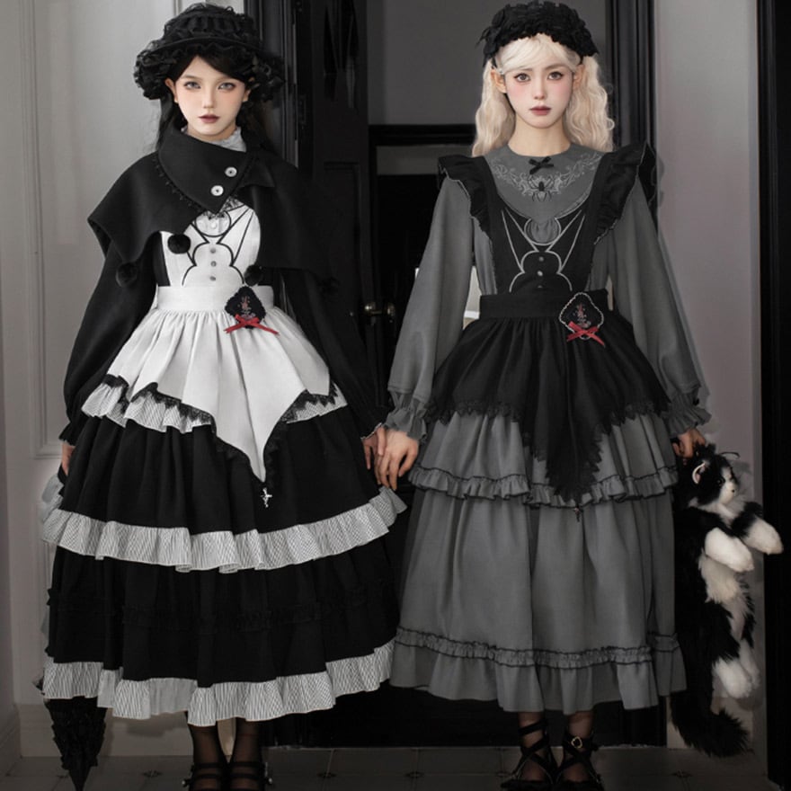 SEASONZ PUJIオリジナル ゴスロリ アクセサリー ロウソク リボン 燭台