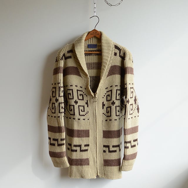 60s 70s ペンドルトン PENDLETON ショルカラー カウチン セーター