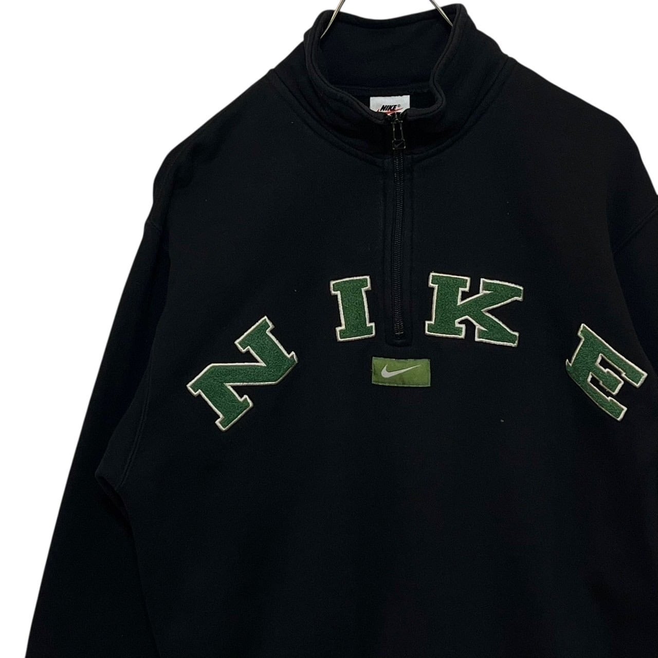 NIKE ナイキ スウェット トレーナー M ハーフジップ 刺繍ロゴ | 古着屋