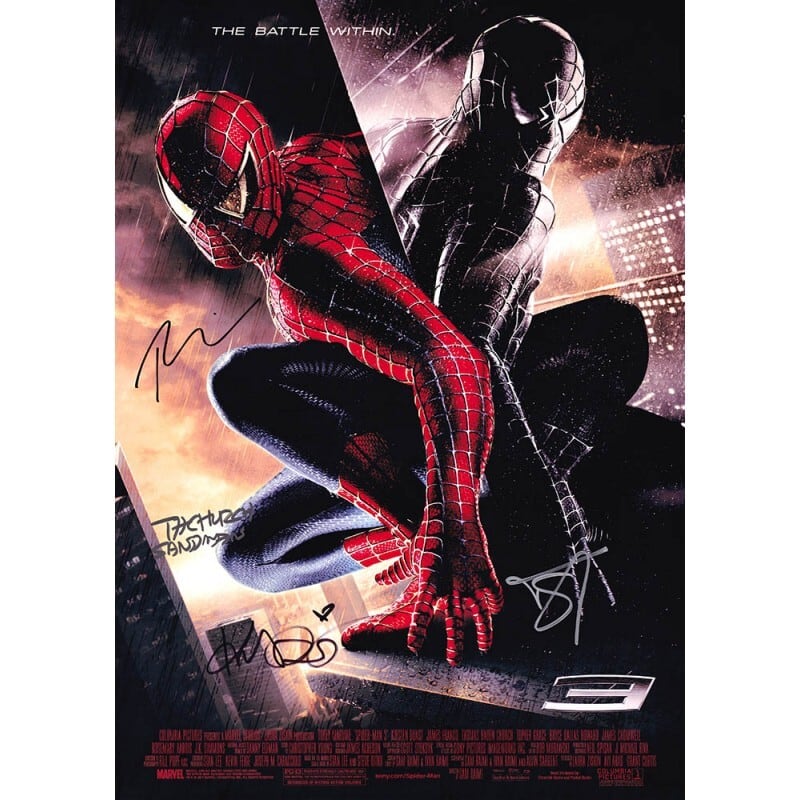 Spider-Man(スパイダーマン) 【6名直筆サイン入りミニポスター