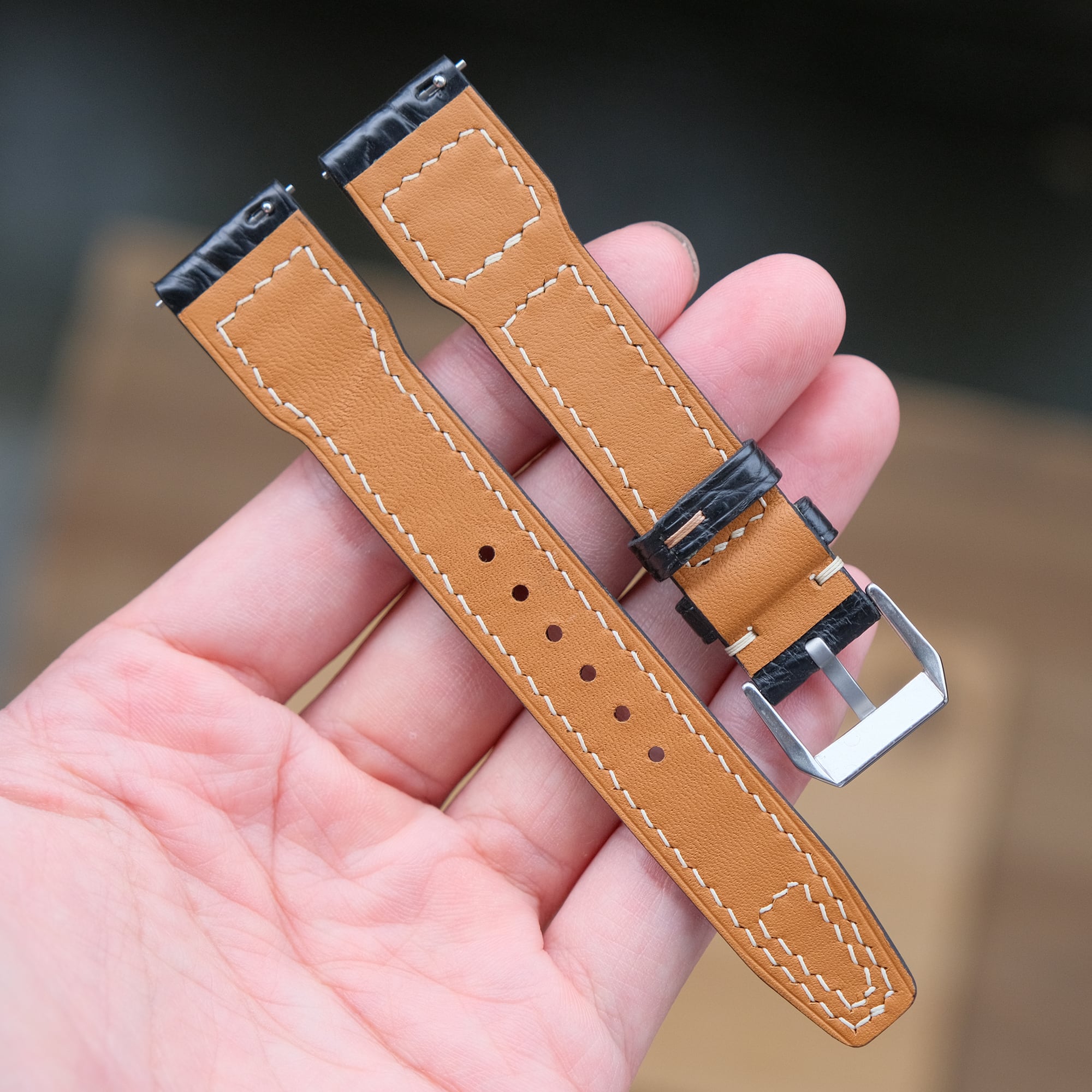 IWC 純正レザーベルト XSサイズ Easy Xchange ダークブラウンIWC 22mm