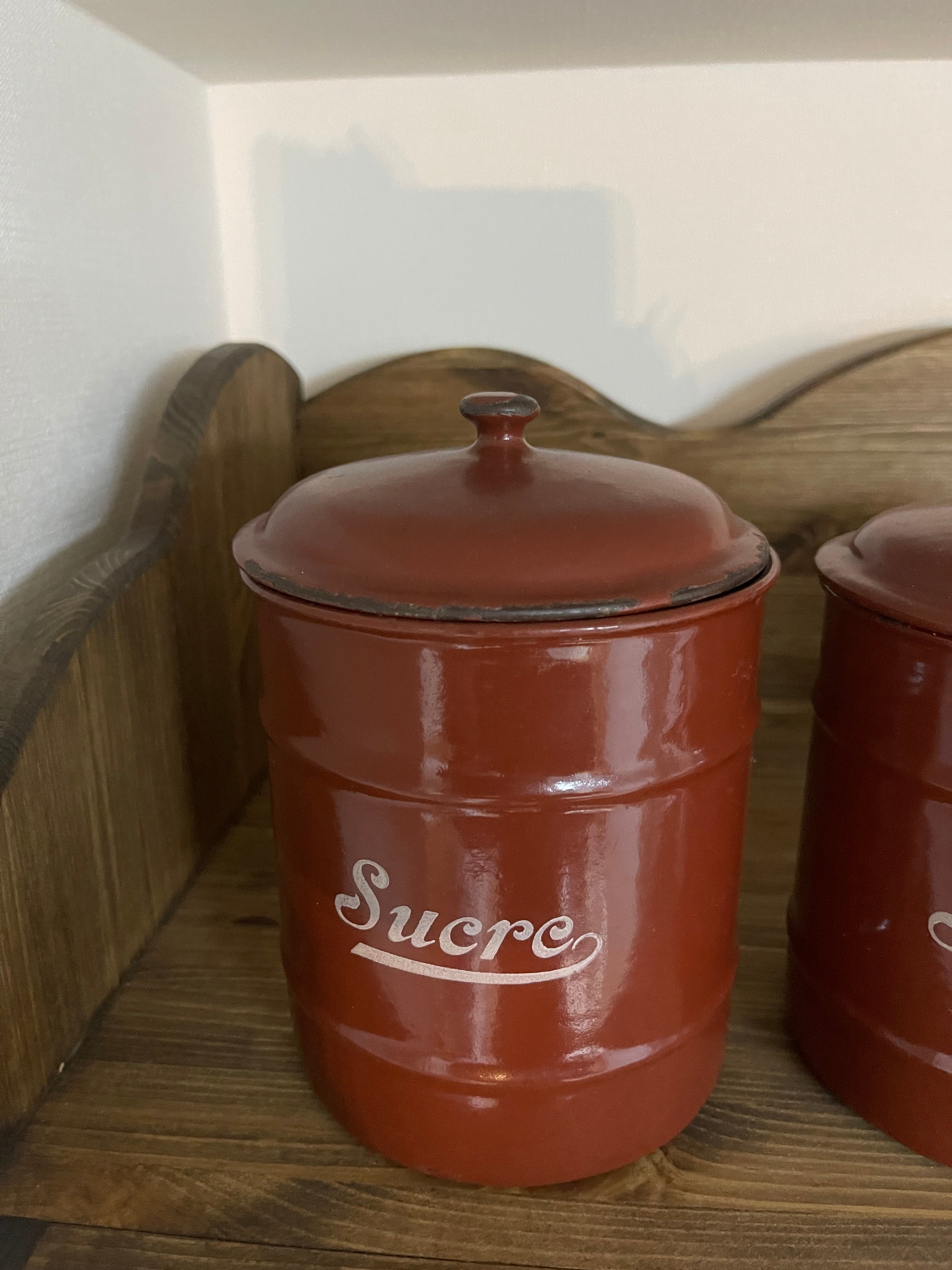 ホーロー キャニスター 6個セット | Mon grenier de kura -フランスの