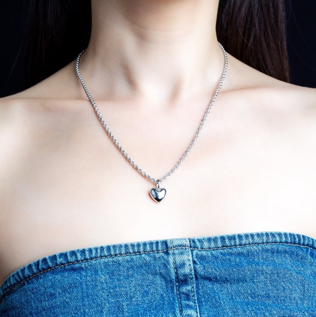 ハートネックレス シルバー | AYATBONHEUR