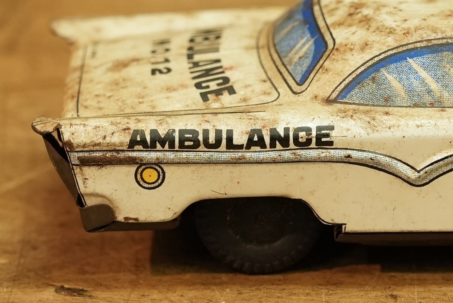 3661B 救急車 ブリキ おもちゃ AMBULANCE 昭和レトロ ヴィンテージ