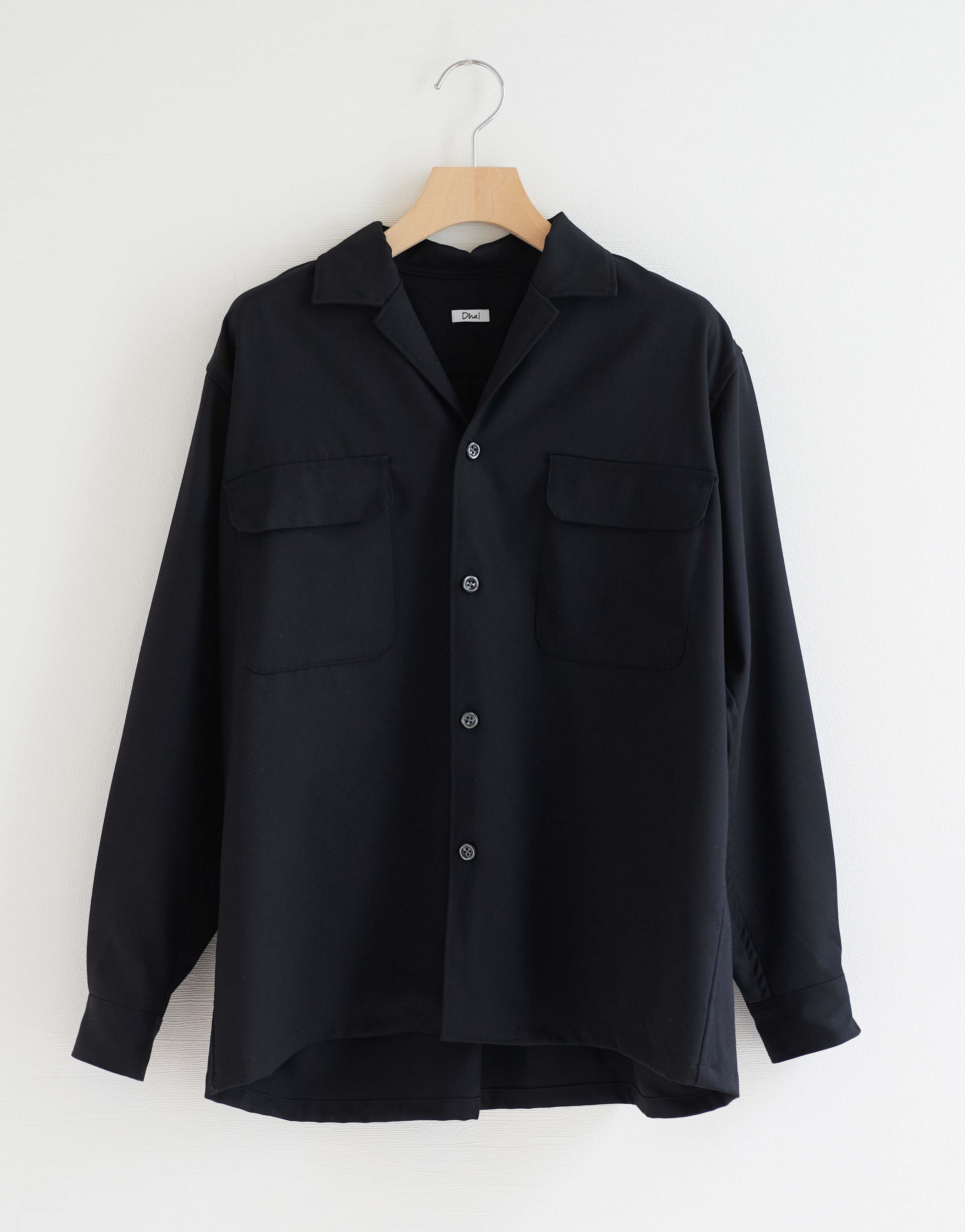 Dhal(ダル) /50/-Kooshiパターンジップシャツ /レッド×オフホワイト