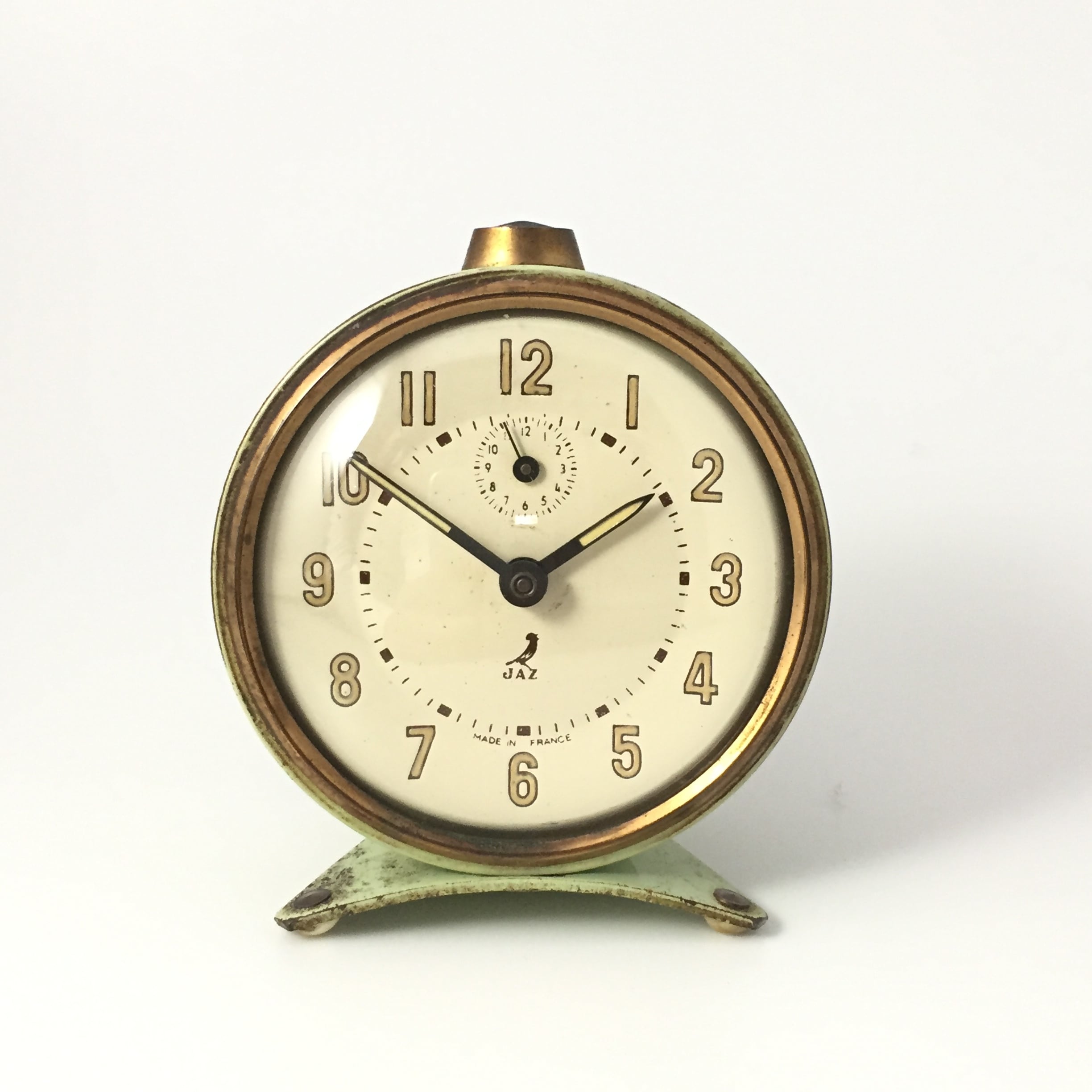 1950年代 フランスJAZ社製 目覚まし時計 オーバーホール済稼働品