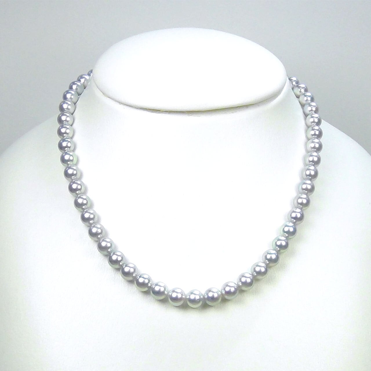 アコヤナチュラルグレーパールネックレス 7.5㎜～8.0㎜ PN803 | atelier-N2