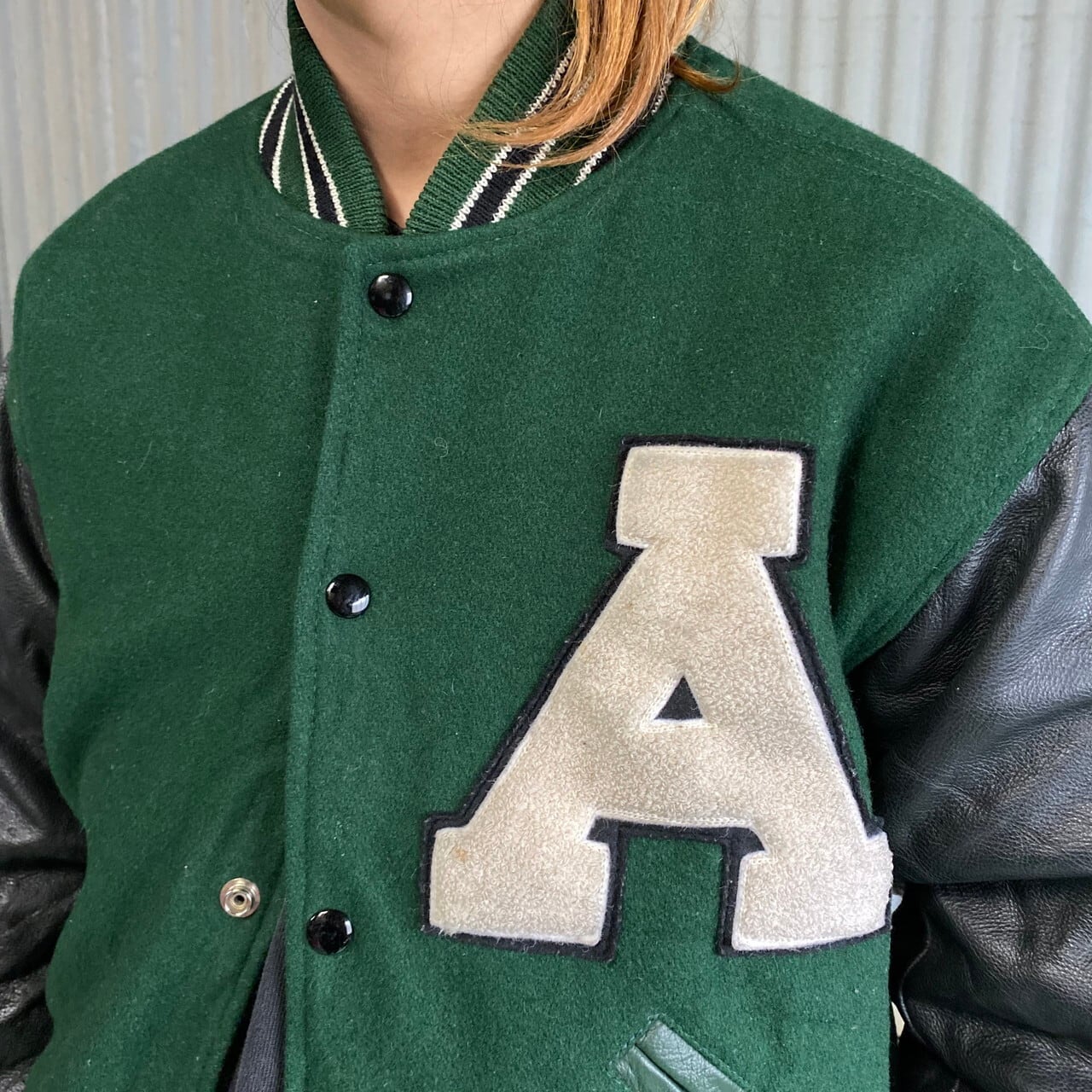 90年代 ビンテージ USA製 TM ATHLETICS ウールアワードジャケット