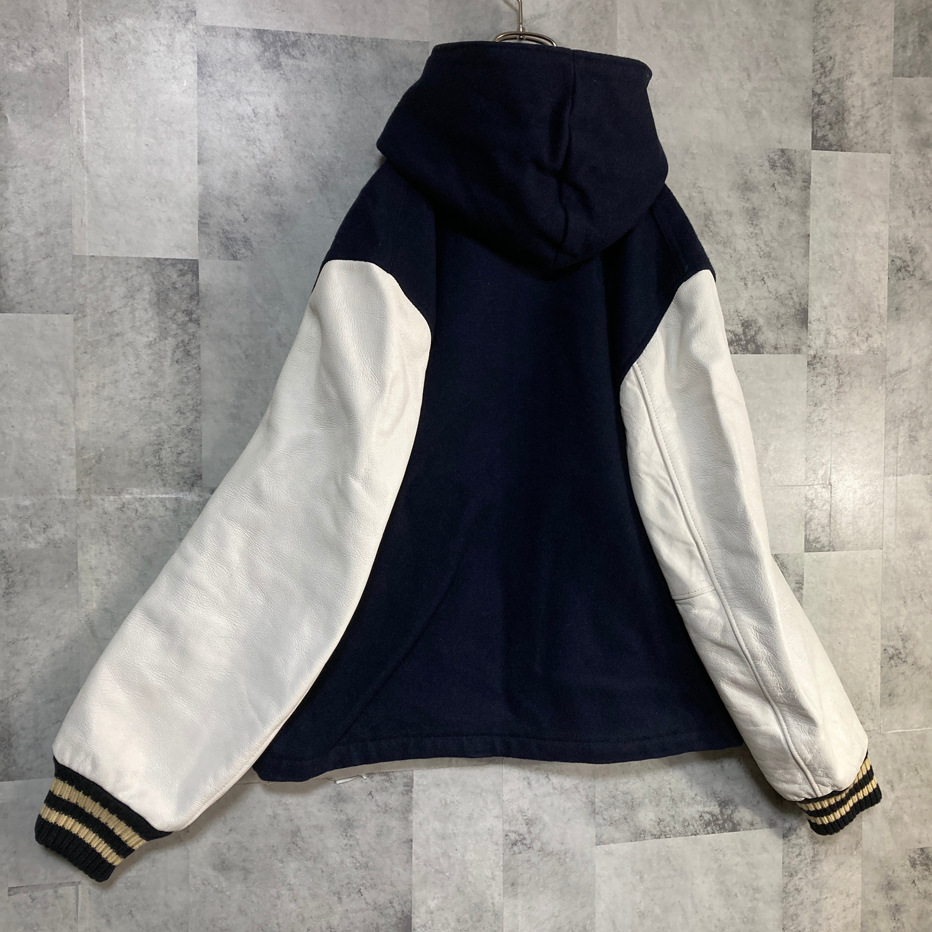 USA製 SKOOKUM スクーカム アワードジャケット フーディ 袖レザー