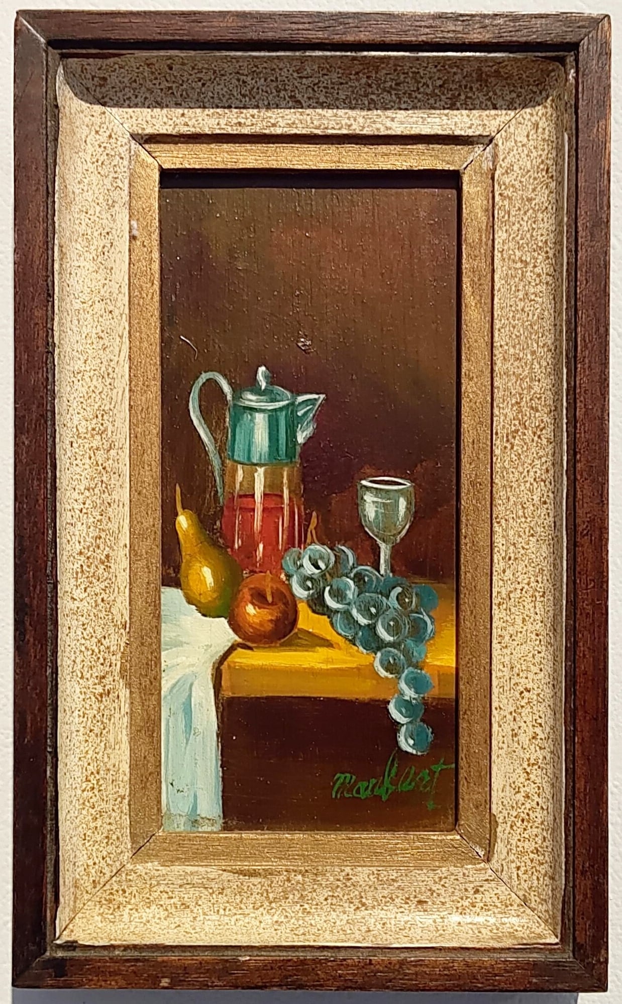 卓上の静物の小さな板絵 | アトリエウチノ ｜ オンラインショップ