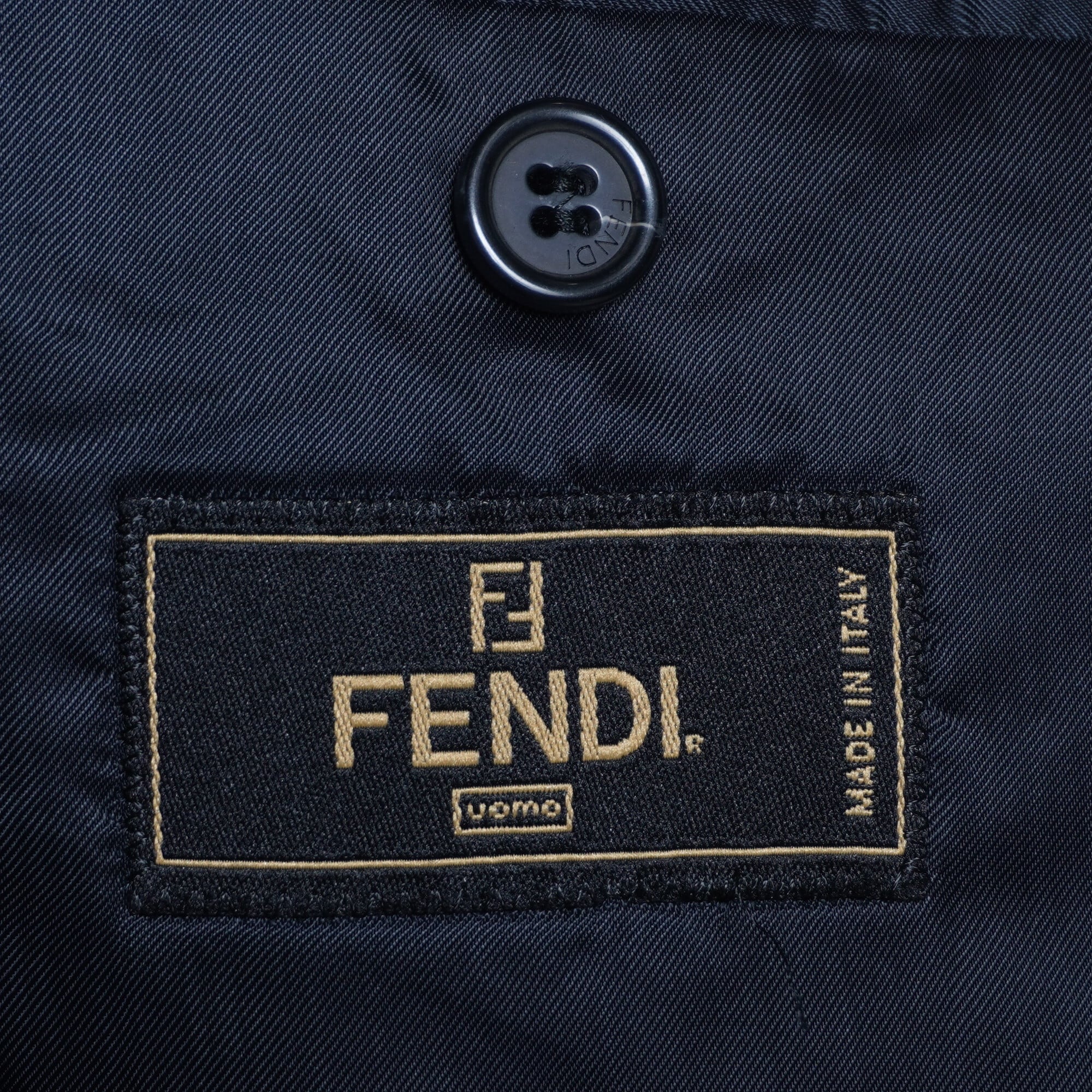FENDI】フェンディ 羊毛100% セットアップスーツ navy | ブランド古着