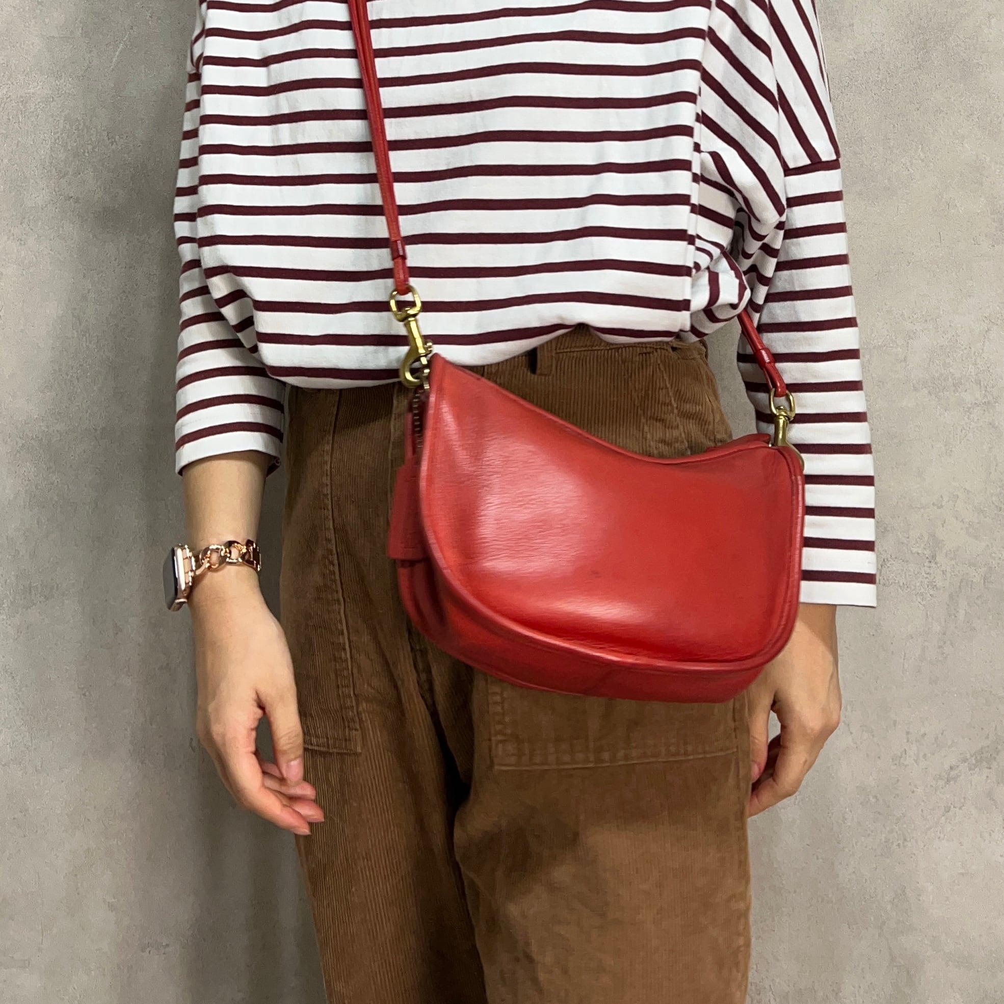 オールドコーチ ショルダーバッグ 2way SWINGER SMALL 赤 レッド OLD