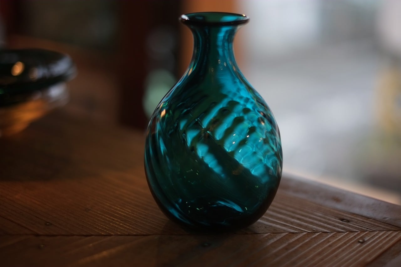 倉敷ガラス・小谷栄次】◇◇◇徳久利◇◇◇小谷ブルー◇◇◇ | 民芸ペチカ