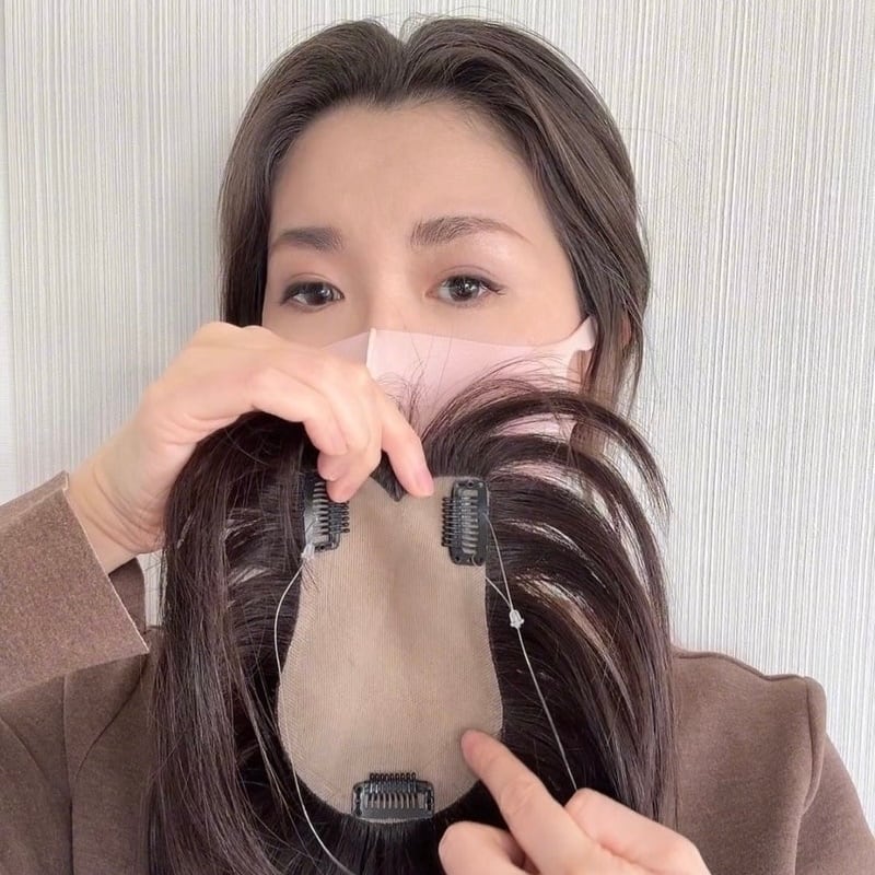 商品名: チューリップ ヘアピース 百合子ウィッグレミー人毛100