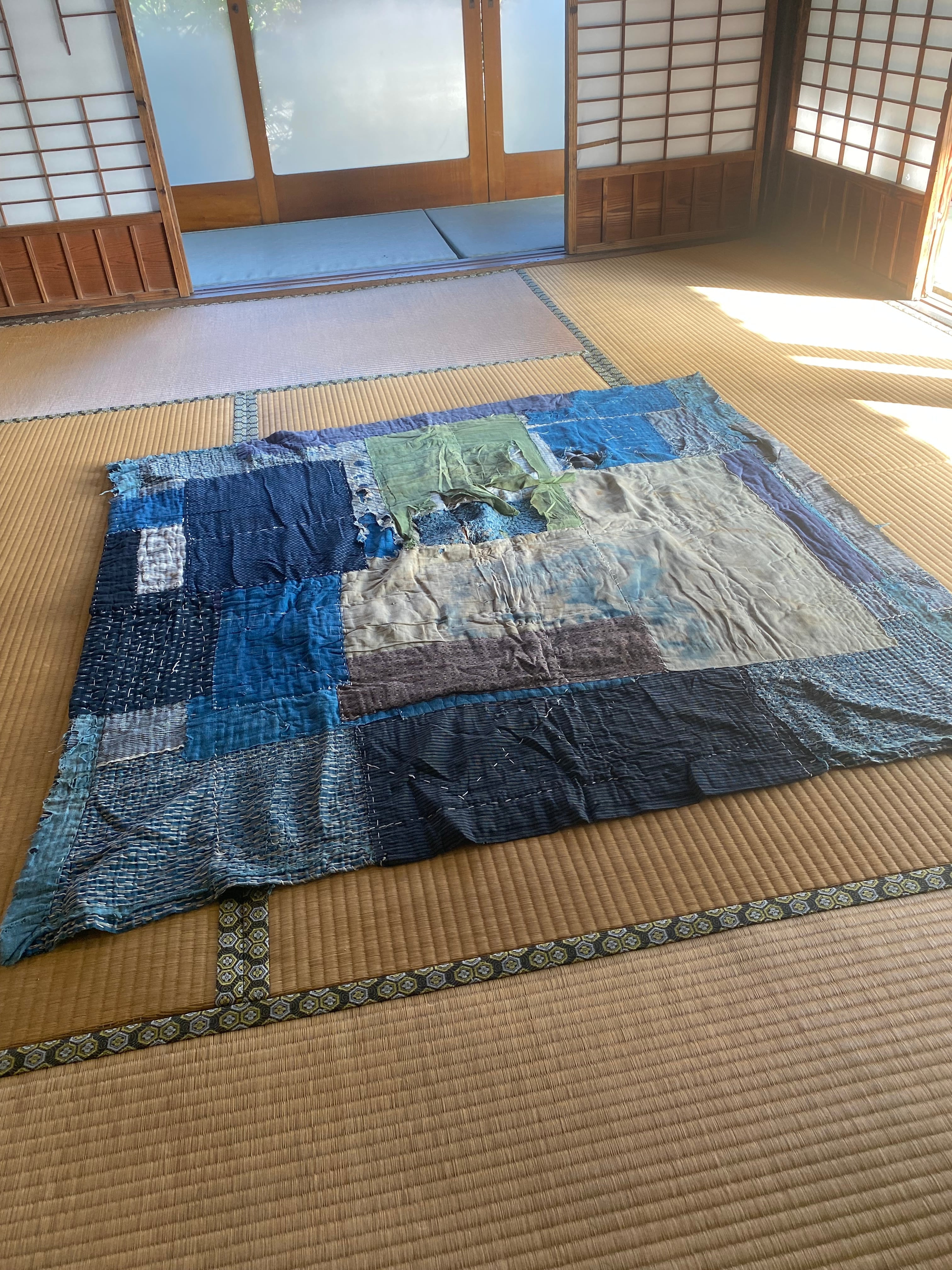 3kg厚手 究極の襤褸敷物 退廃的 boro japan vintage 3kg厚手 究極の襤褸