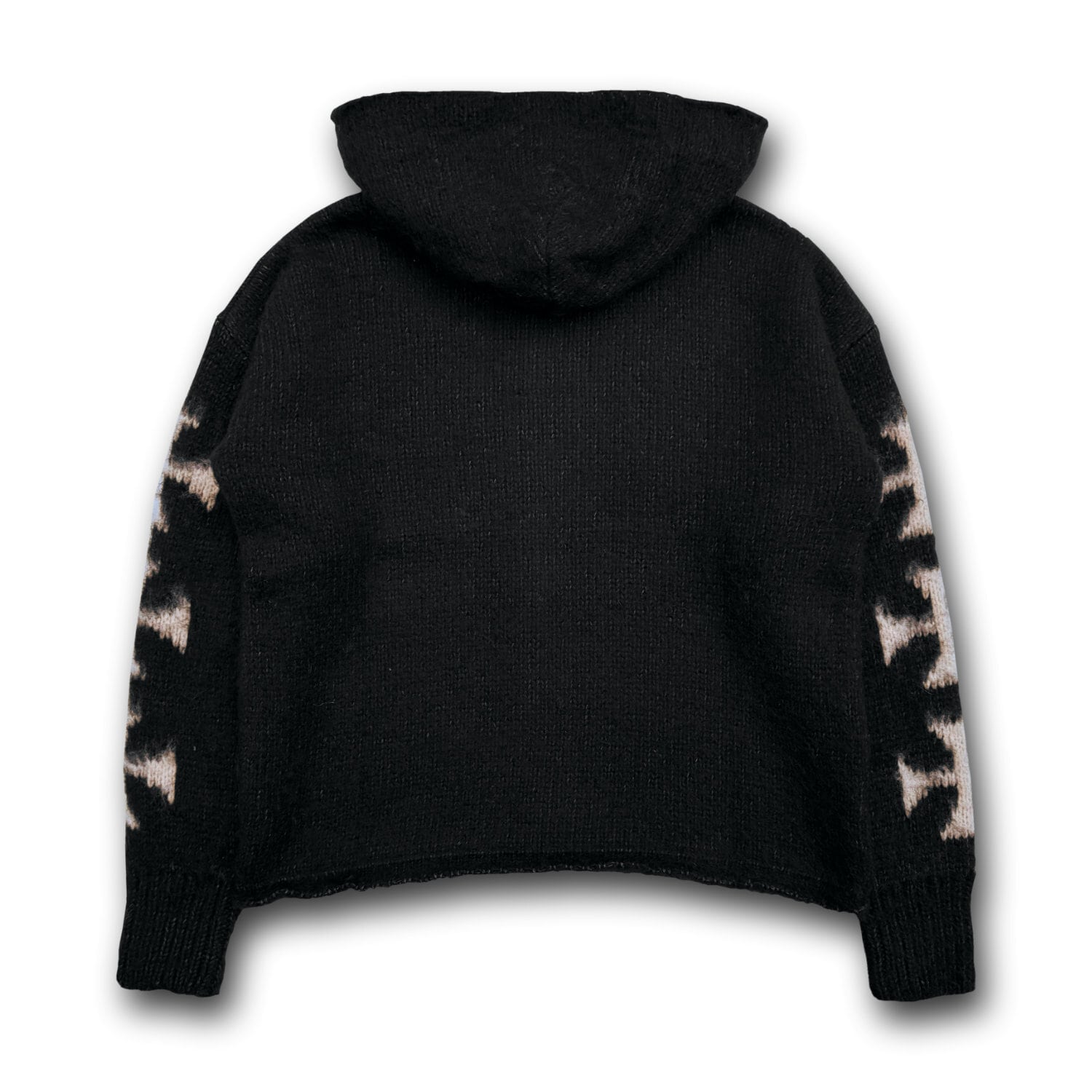 ASKYURSELF / BRUSHED CROSS ZIP KNIT HOODIE | HOLICK